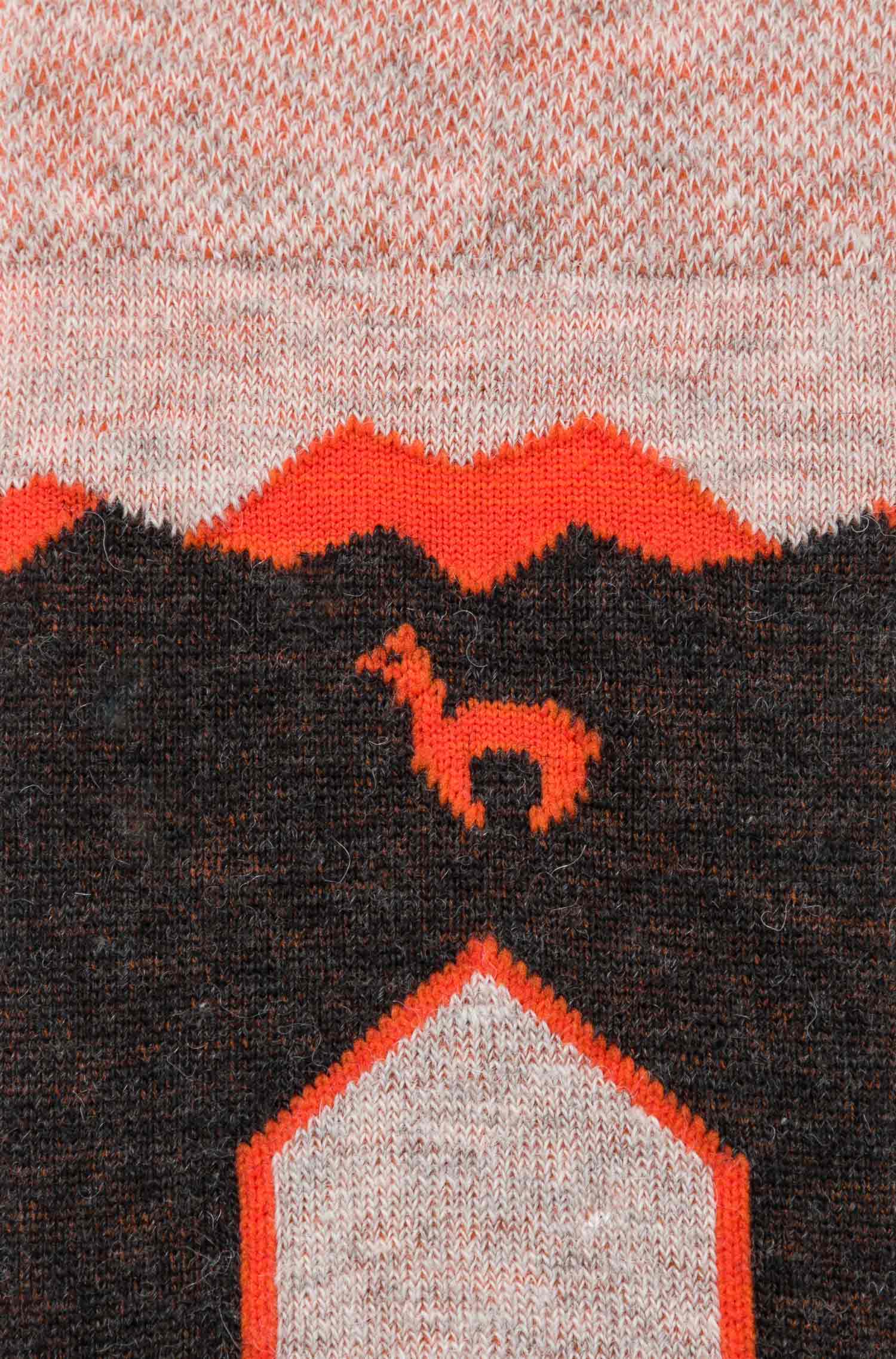 6er-Pack Premium Alpaka WANDERSOCKEN-sand/orange