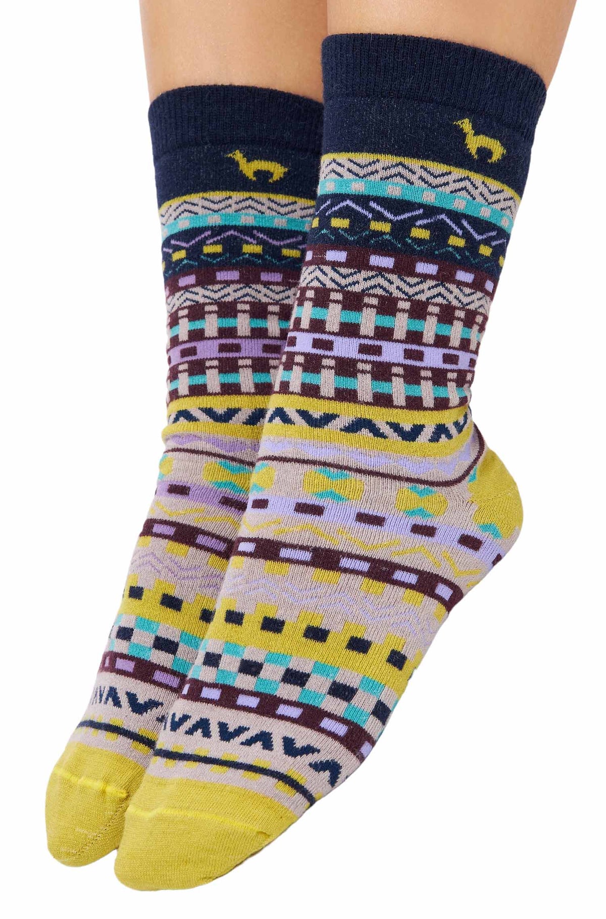Premium Alpaka Socken DILAYA aus Baby-Alpaka-Baumwoll-Mix-dilaya