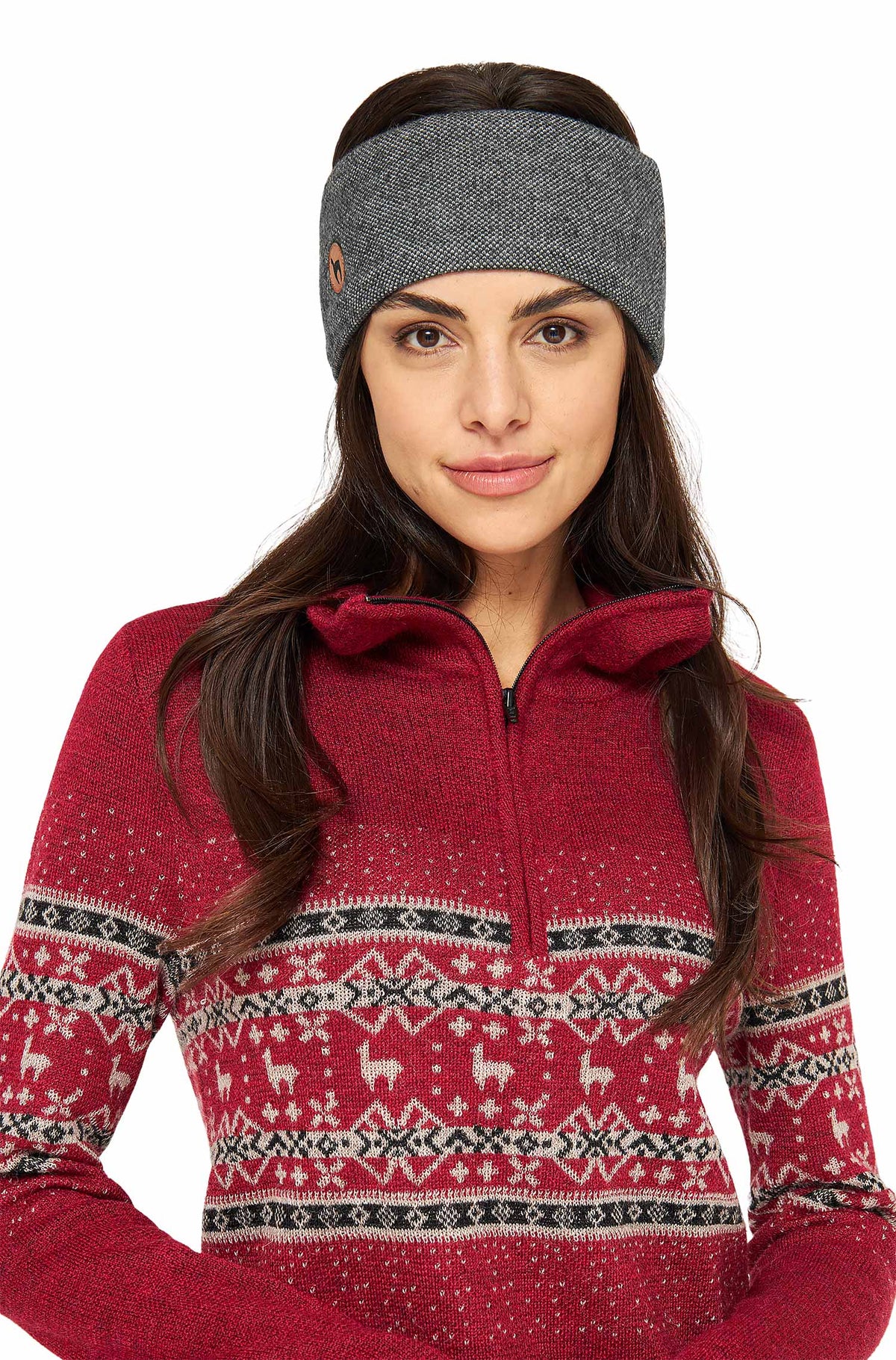 Alpaka Stirnband ALPACA SPORT-anthrazit