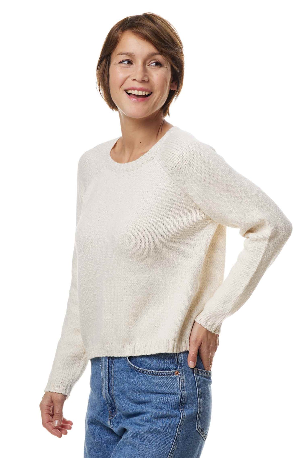 Alpaka Pullover ELLA-ecru