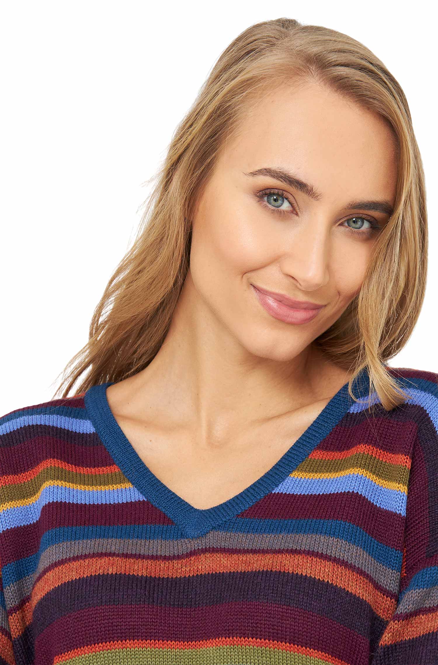Alpaka Pullover ARCO IRIS aus 100% Baby Alpaka-arco iris