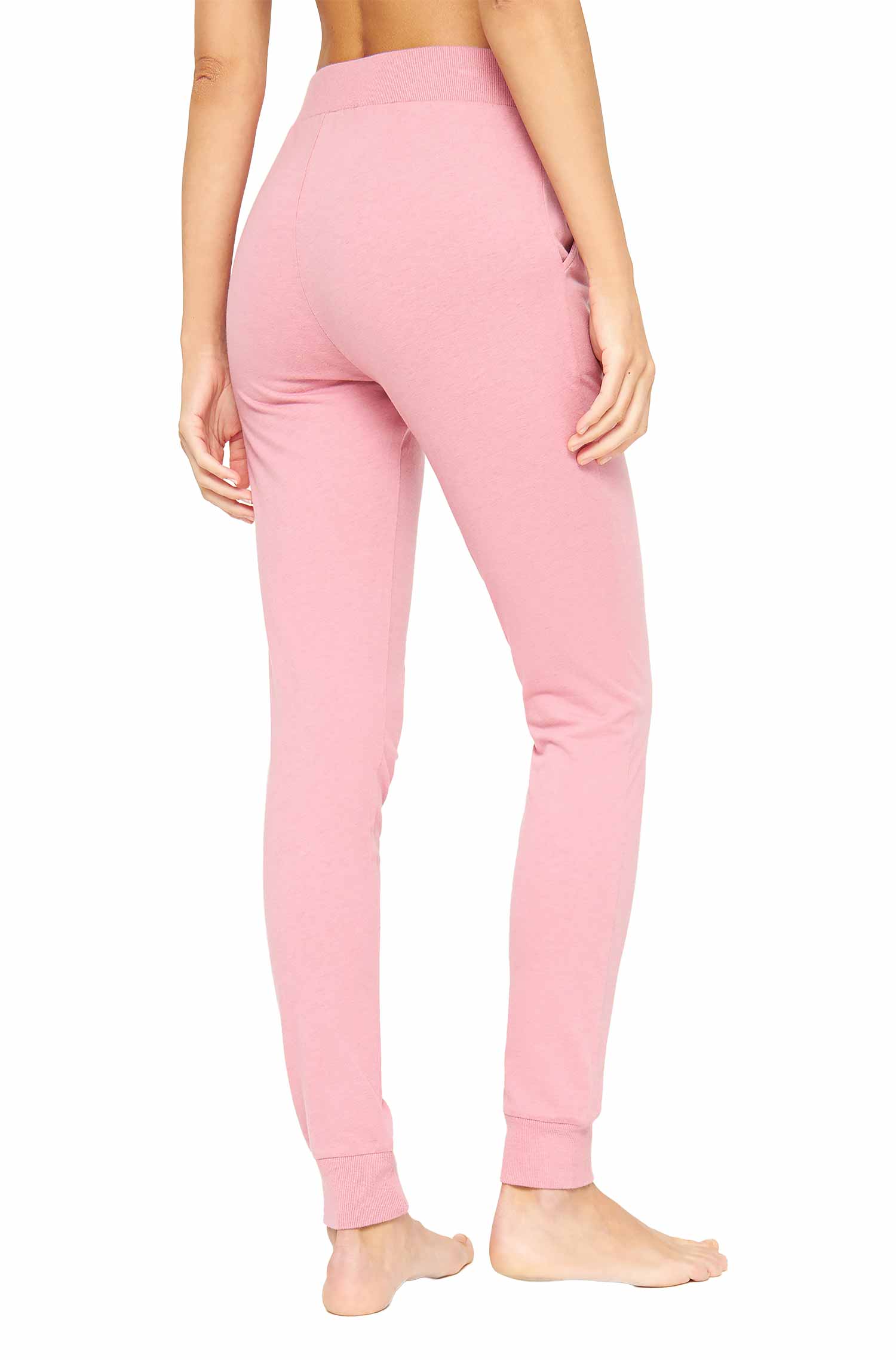 Alpaka Pyjama Damen Hose DREAMLINE aus Alpaka-Baumwoll-Mix-pearl rose