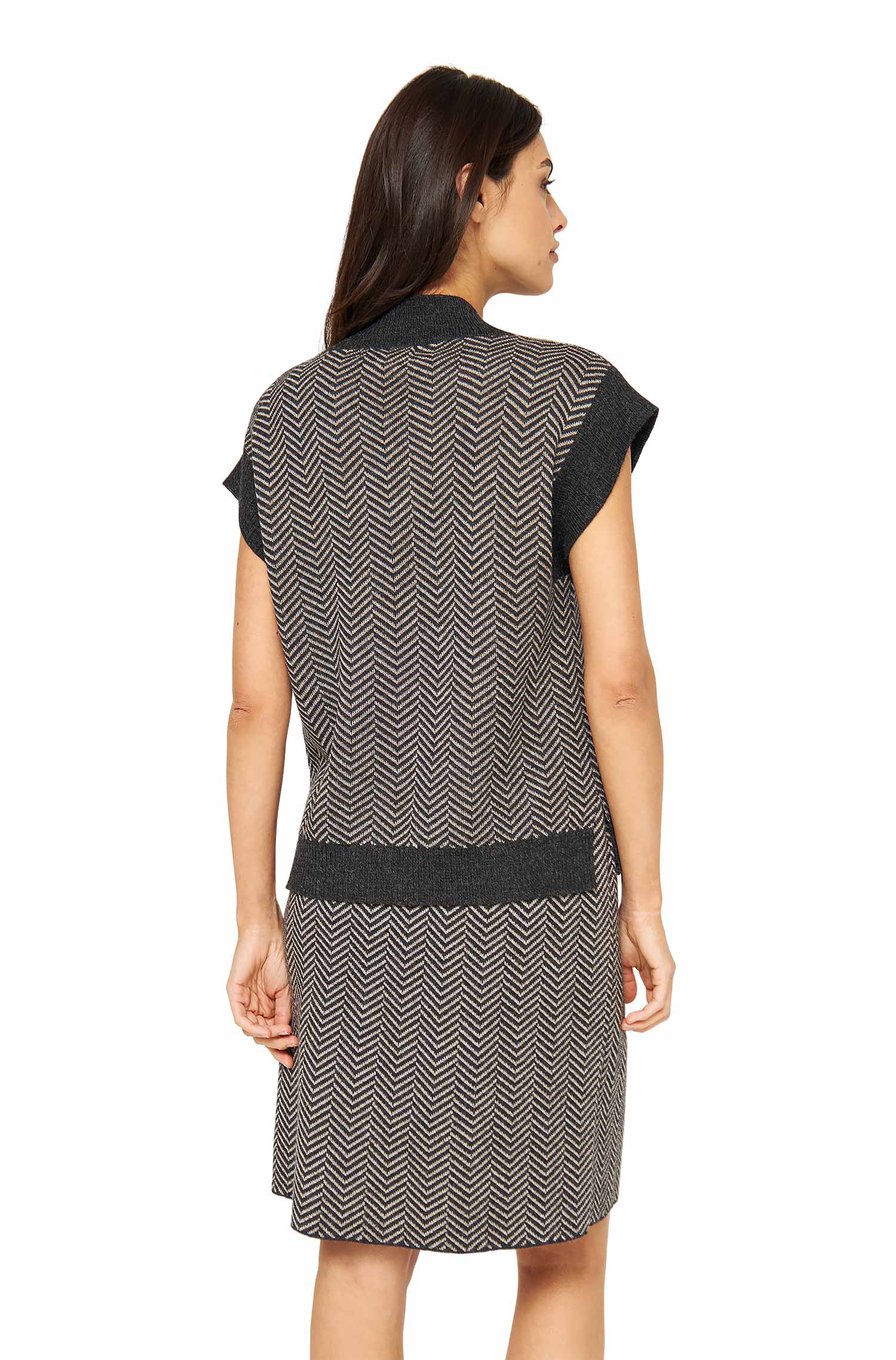 Alpaka Strick-Pullunder DALIA aus 100% Baby Alpaka-sandy slate
