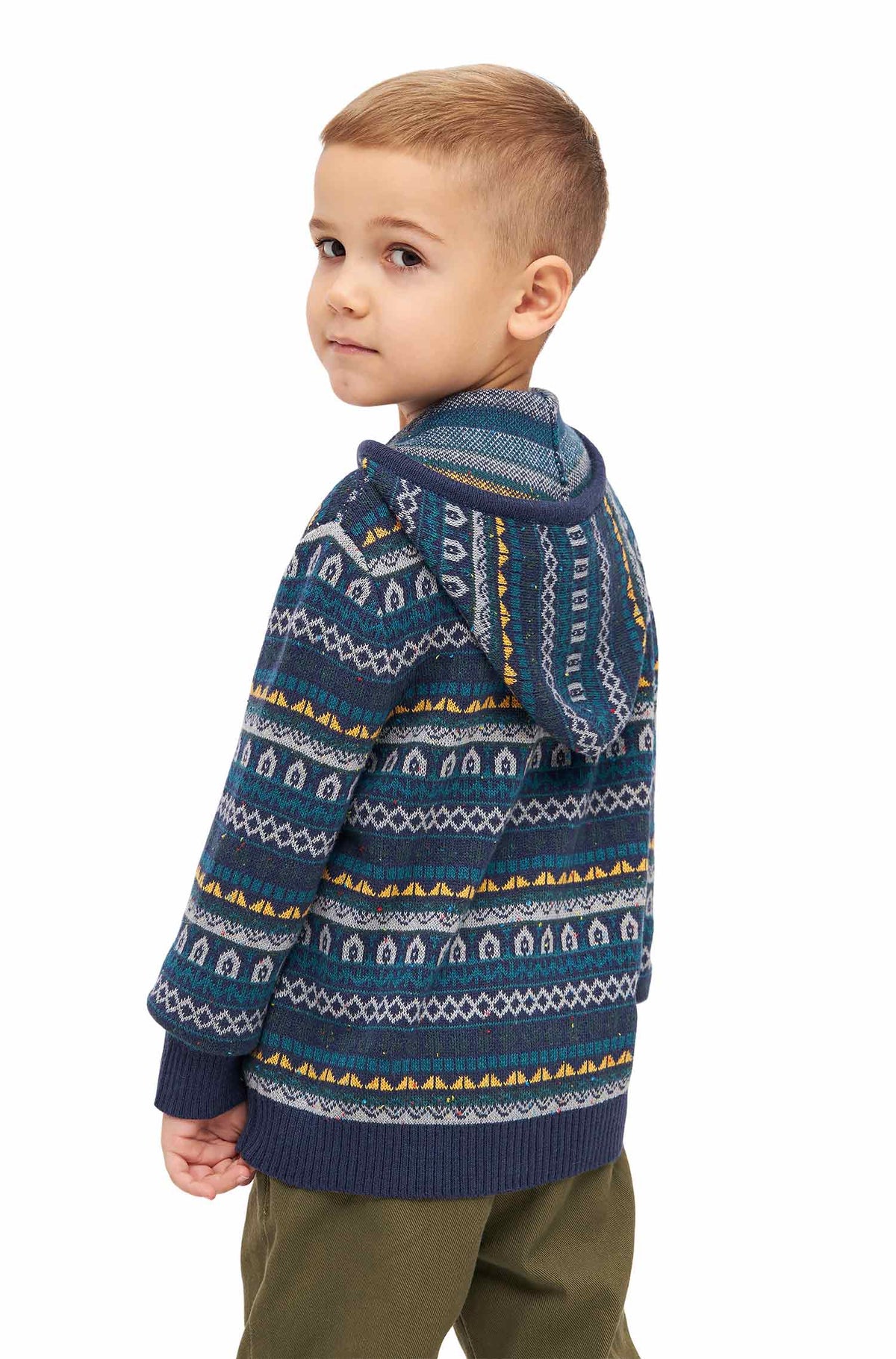 Kinder Strickjacke MONITO-blau