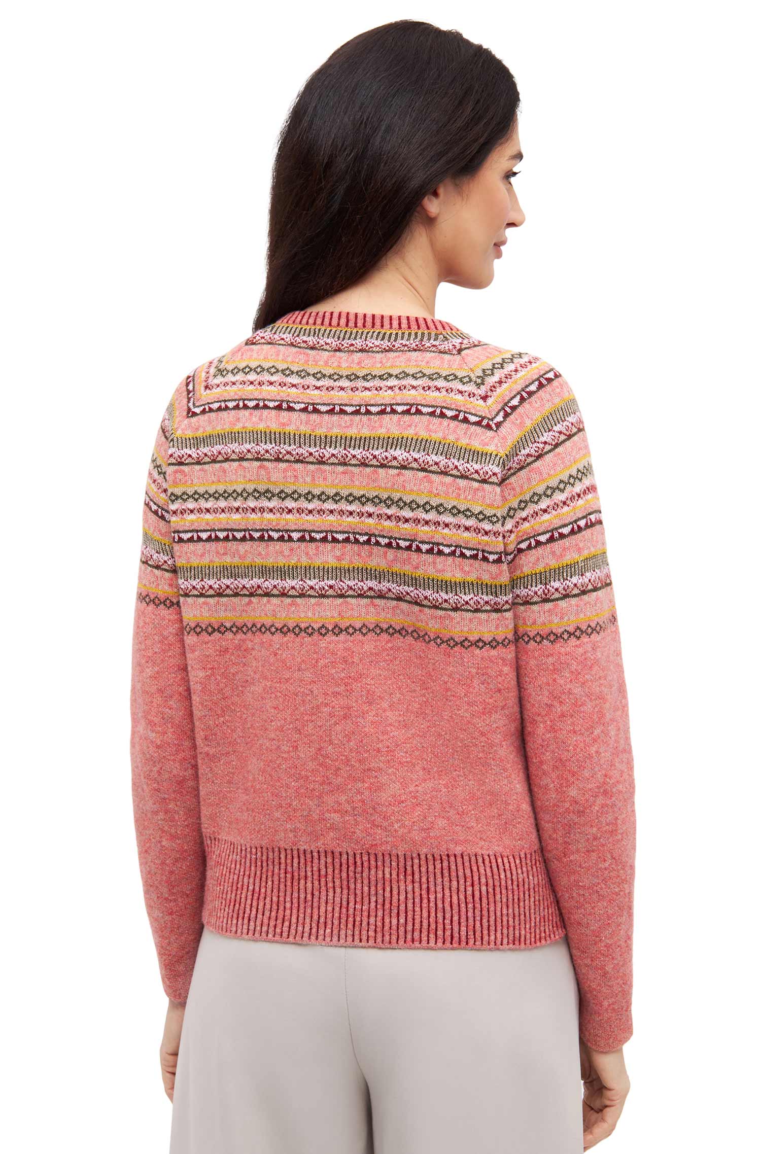 Alpaka Strickjacke COLORES ANDEN-altrosa