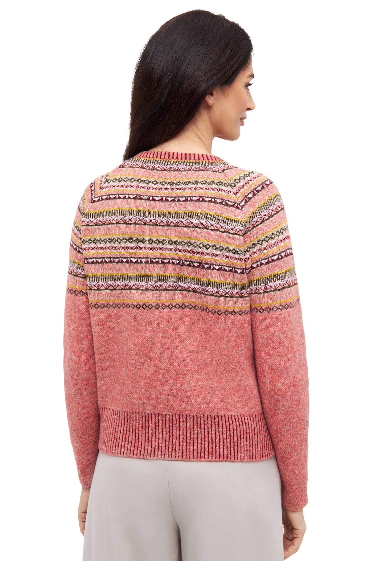 Alpaka Strickjacke COLORES ANDEN-altrosa