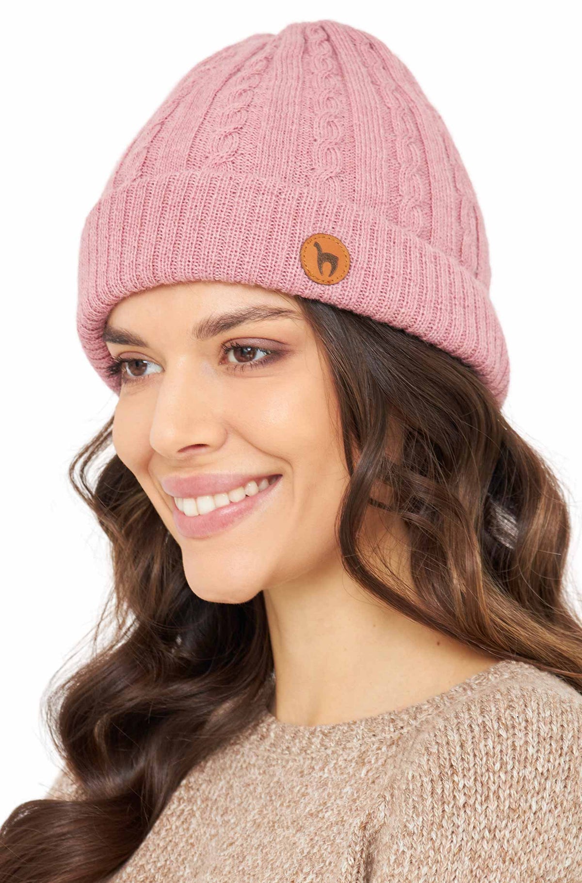 Alpaka Wendemütze SUAVE-rosa