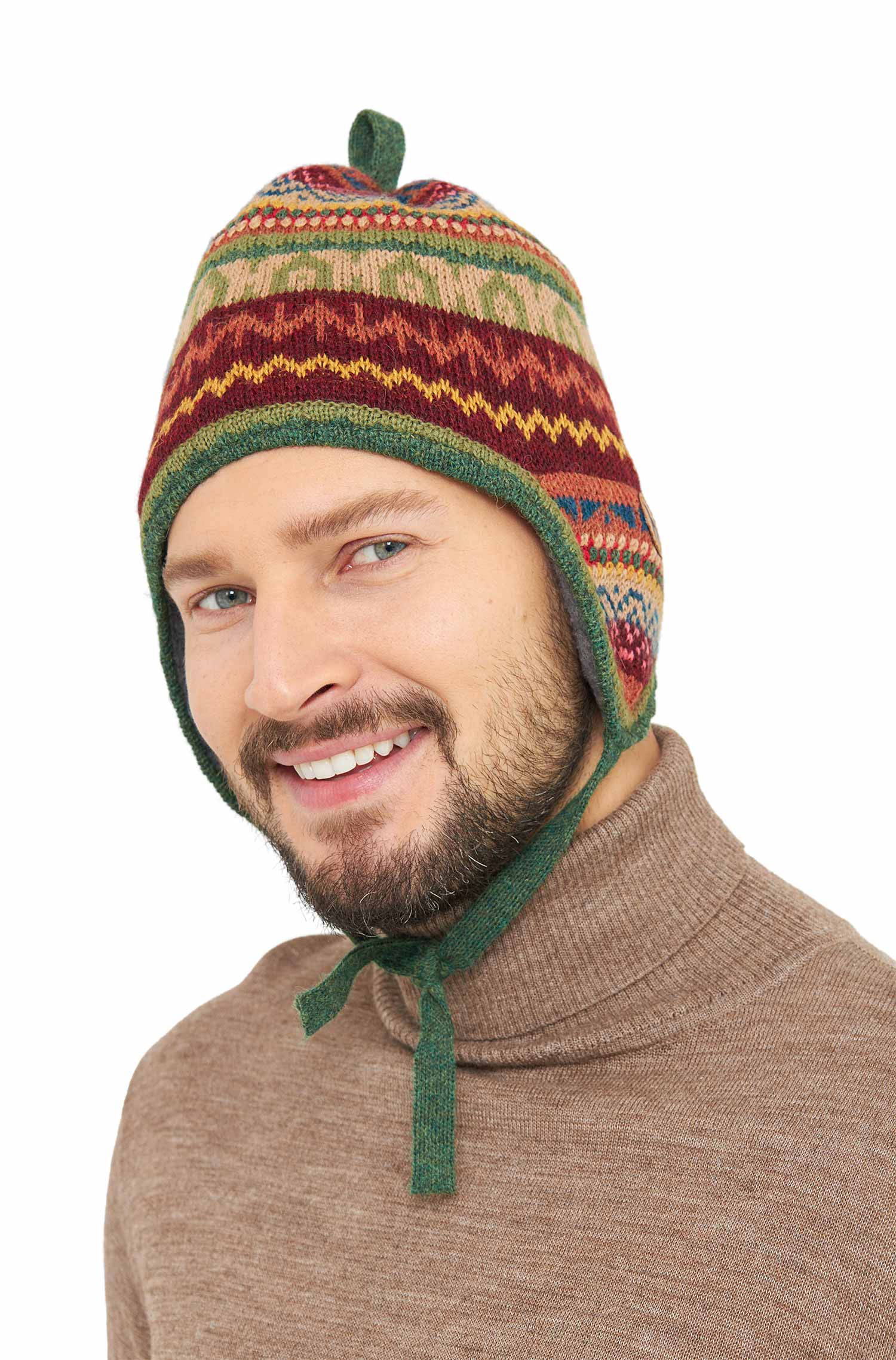 Alpaka Inka-Mütze LUNA aus 100% Baby Alpaka-luna