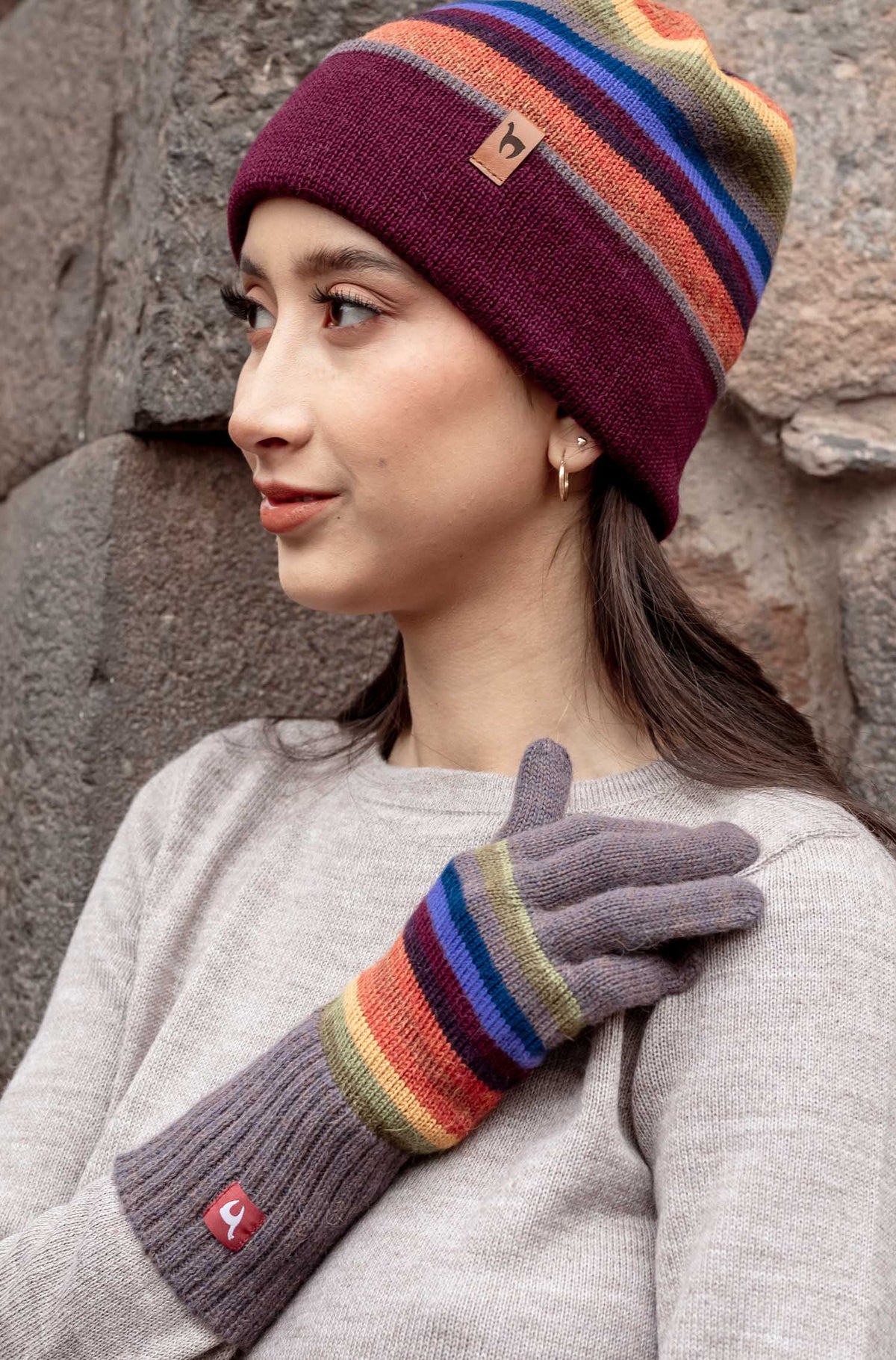 Alpaka Handschuhe ARCO IRIS-arco iris