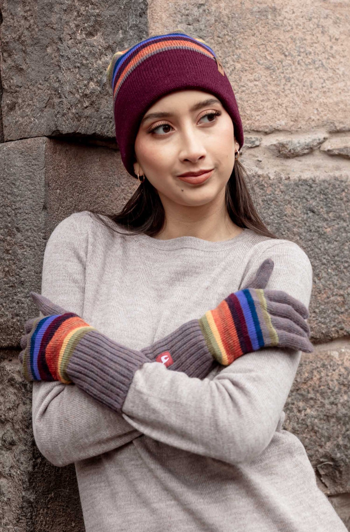 Alpaka Handschuhe ARCO IRIS-arco iris