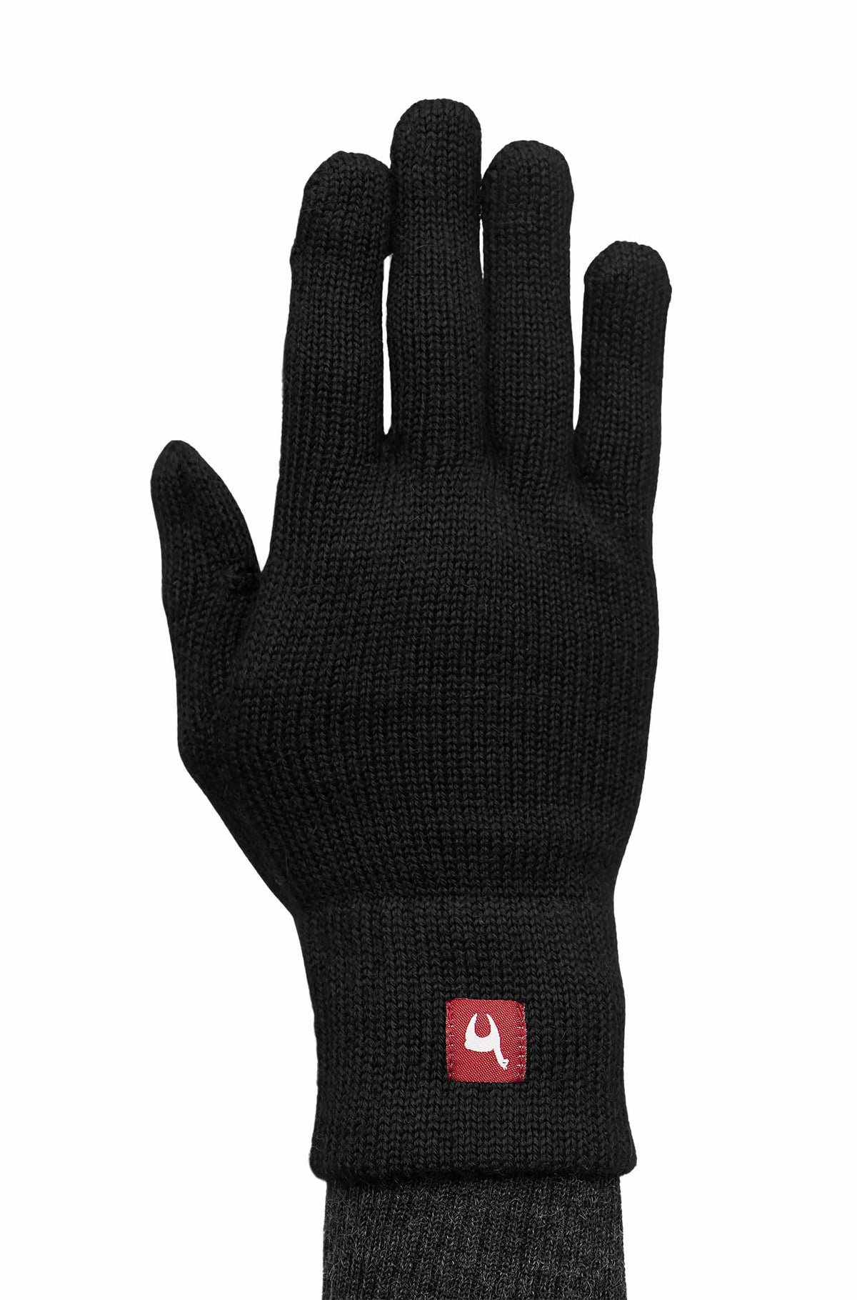 Alpaka Handschuhe TOUCH-schwarz