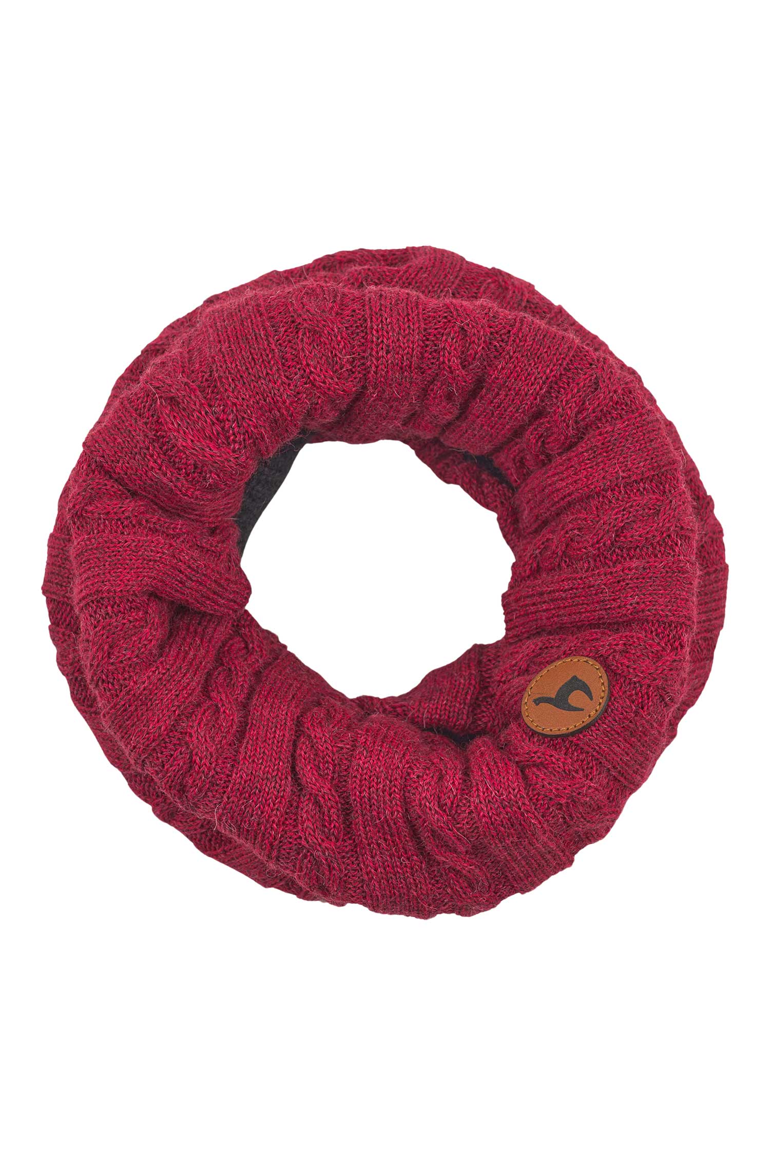 Alpaka Loop-Schal SUAVE aus Baby Alpaka und Merino-rot
