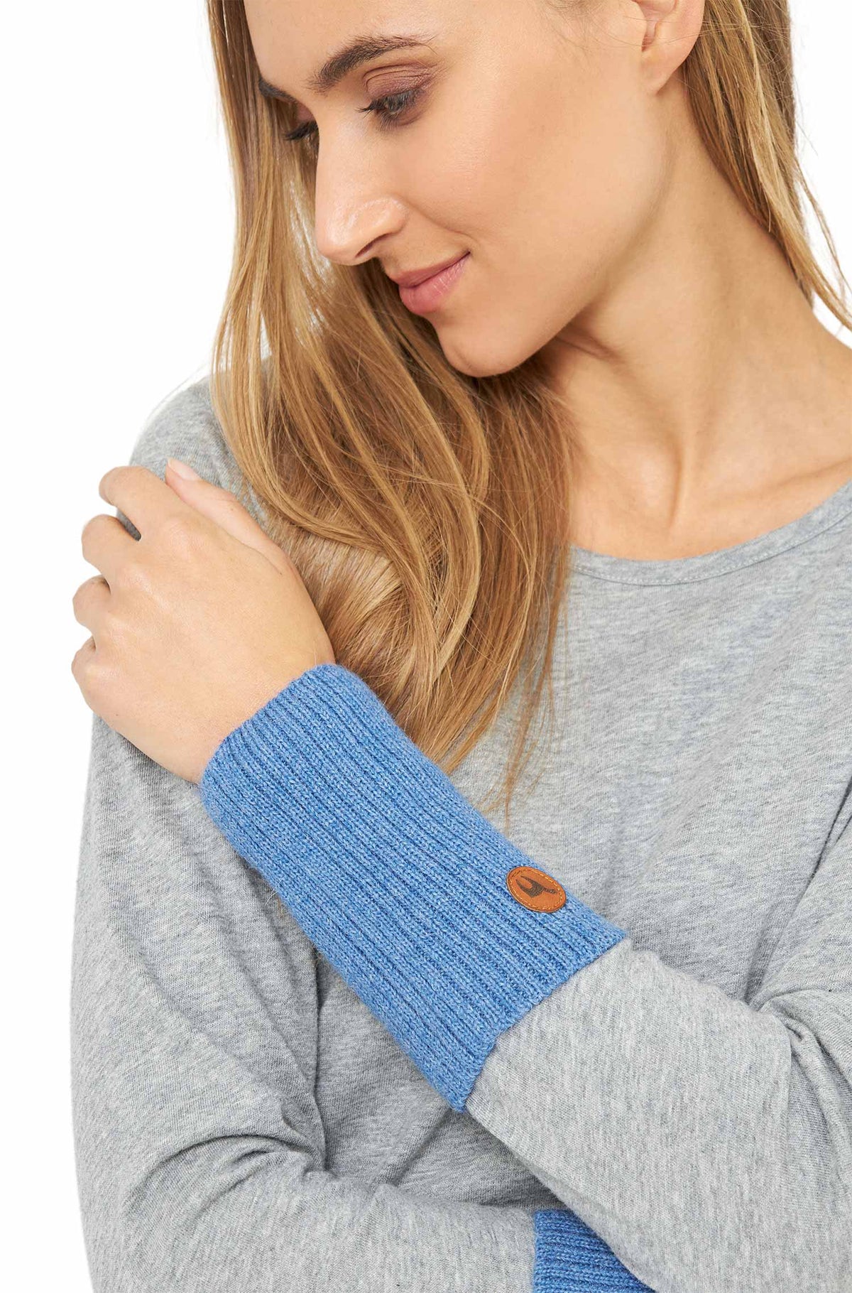 Alpaka Pulswärmer RIPP-sky blue
