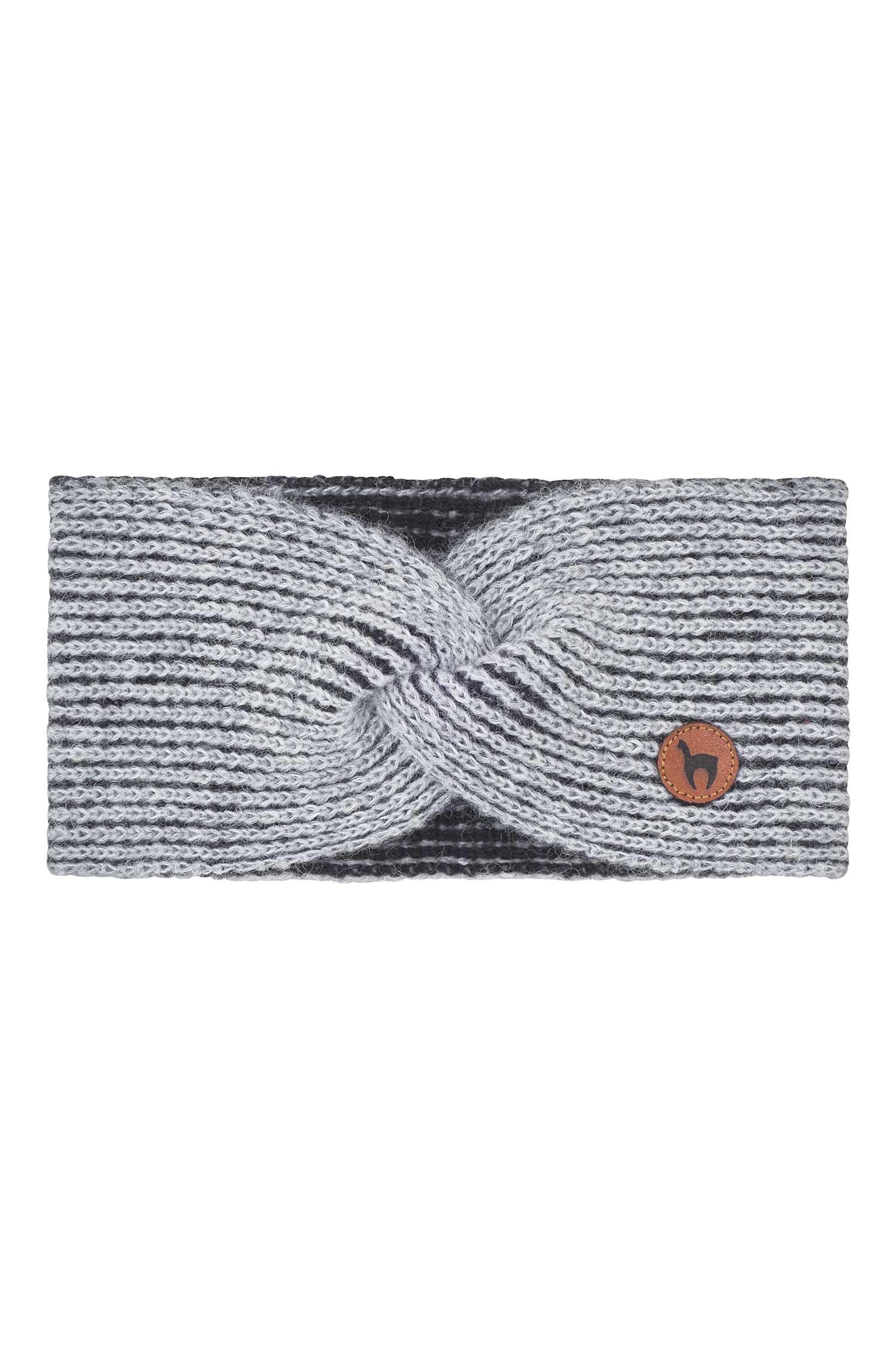 Stirnband MARINO mit Twist-silber/schwarz