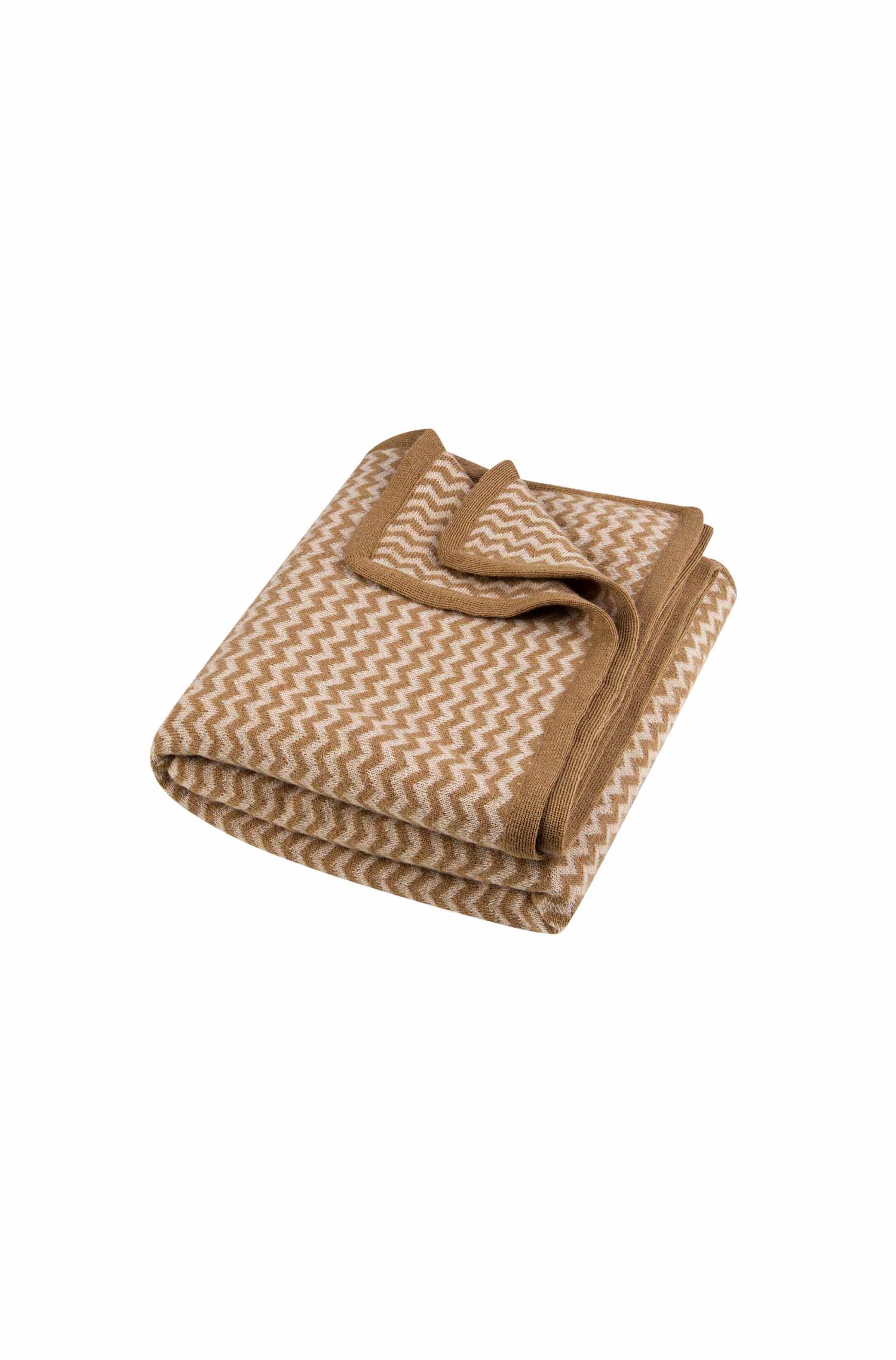 Baby-Decke PURA NATURA (120*80cm) aus 100% ungefärbtem Baby Alpaka-kamel/beige