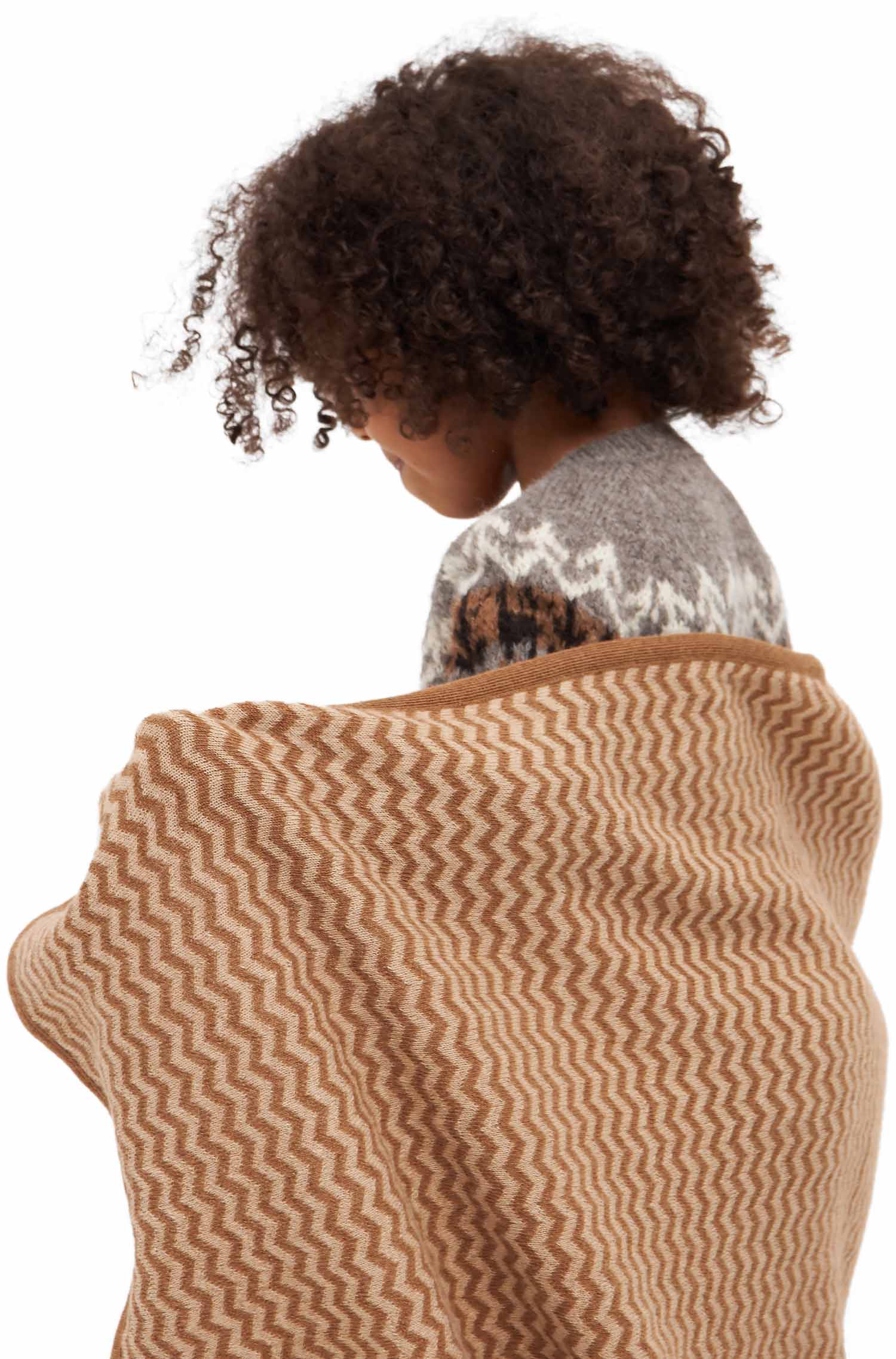 Baby-Decke PURA NATURA (120*80cm) aus 100% ungefärbtem Baby Alpaka-kamel/beige