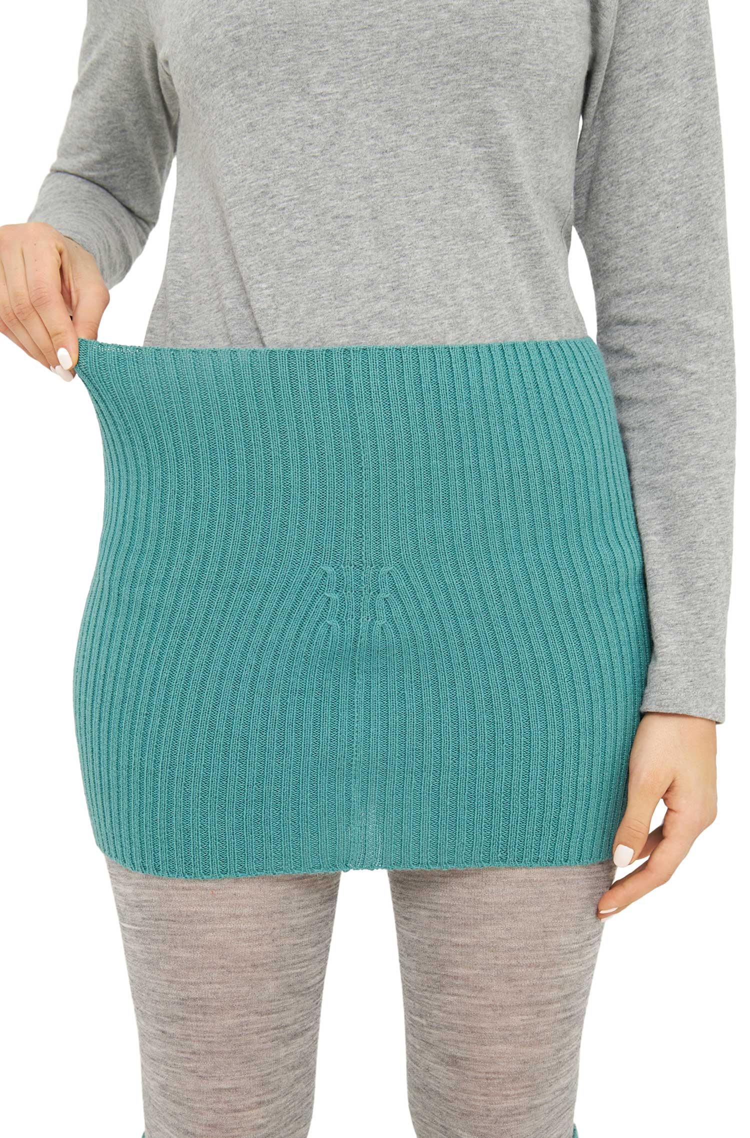 Nierenwärmer RIPP aus 100% Baby Alpaka-mint