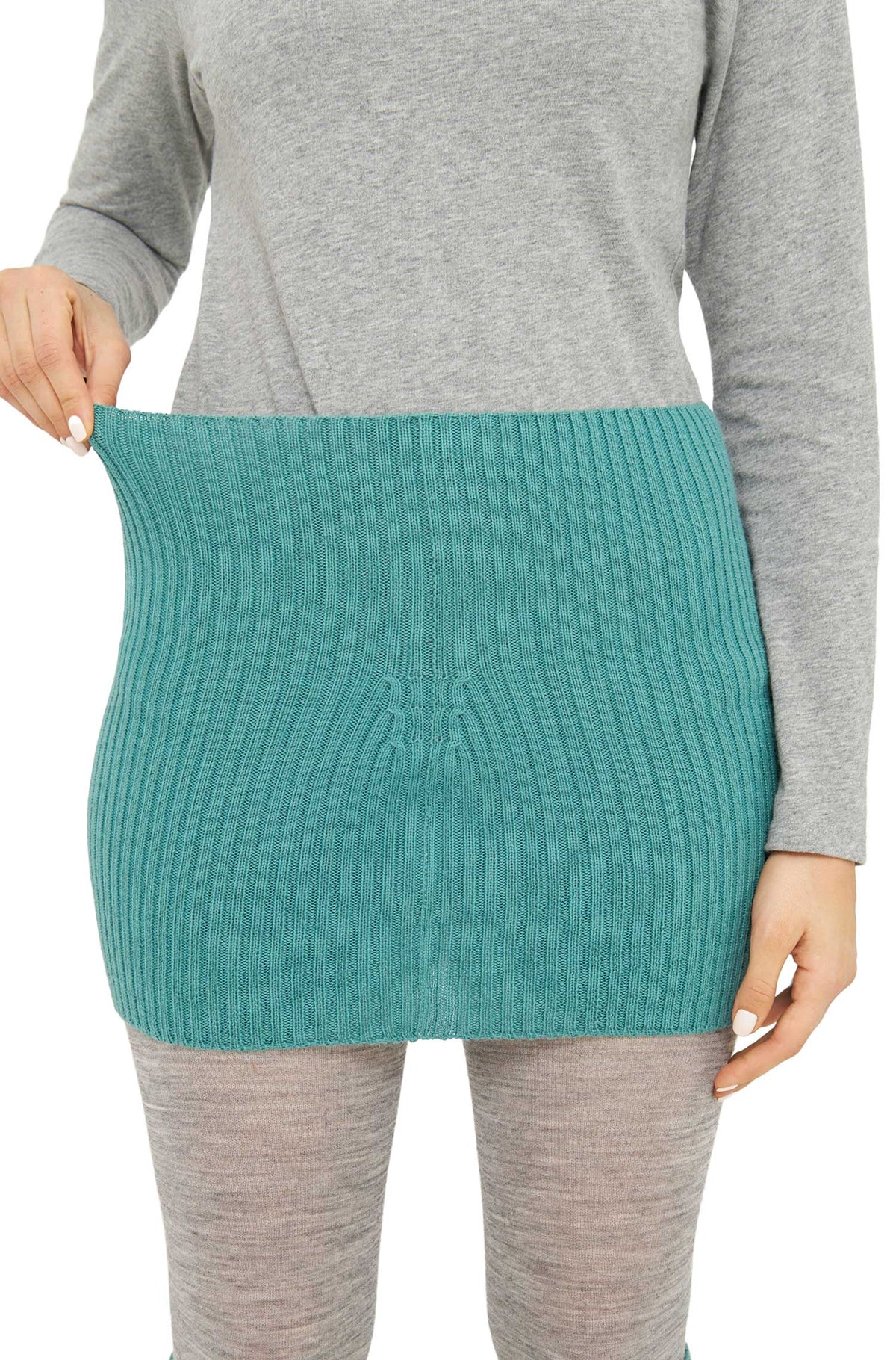 Nierenwärmer RIPP aus 100% Baby Alpaka-mint