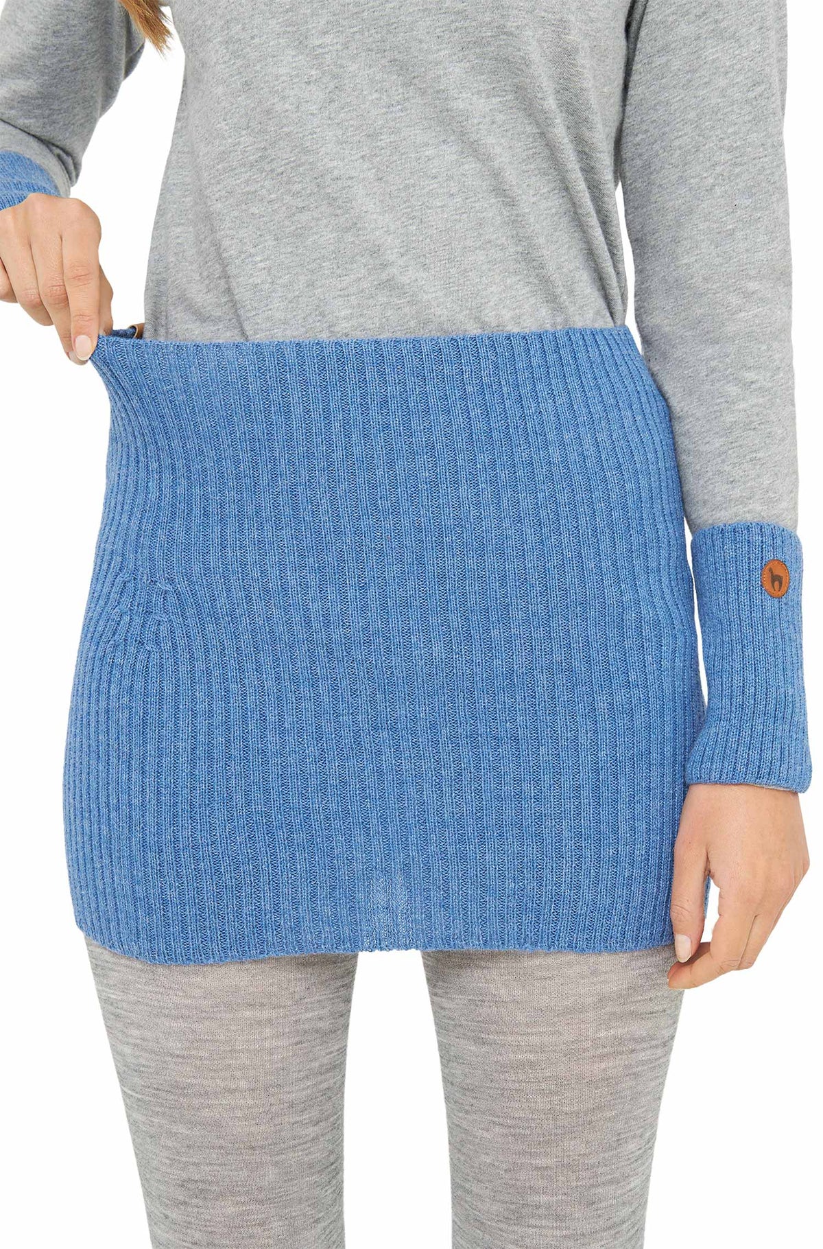 Nierenwärmer RIPP aus 100% Baby Alpaka-sky blue