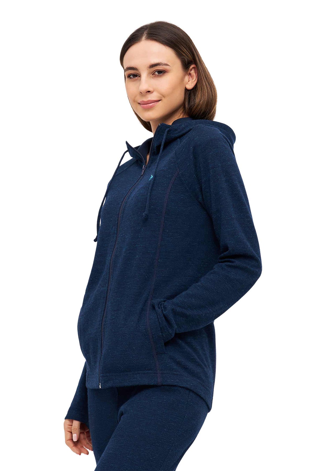 Alpaka Lounge-Hoody THERMO-navy