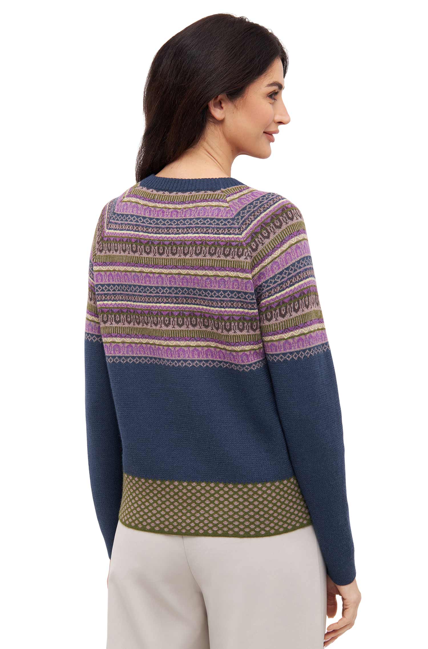 Alpaka Pullover COLORES ANDEN-royalblau