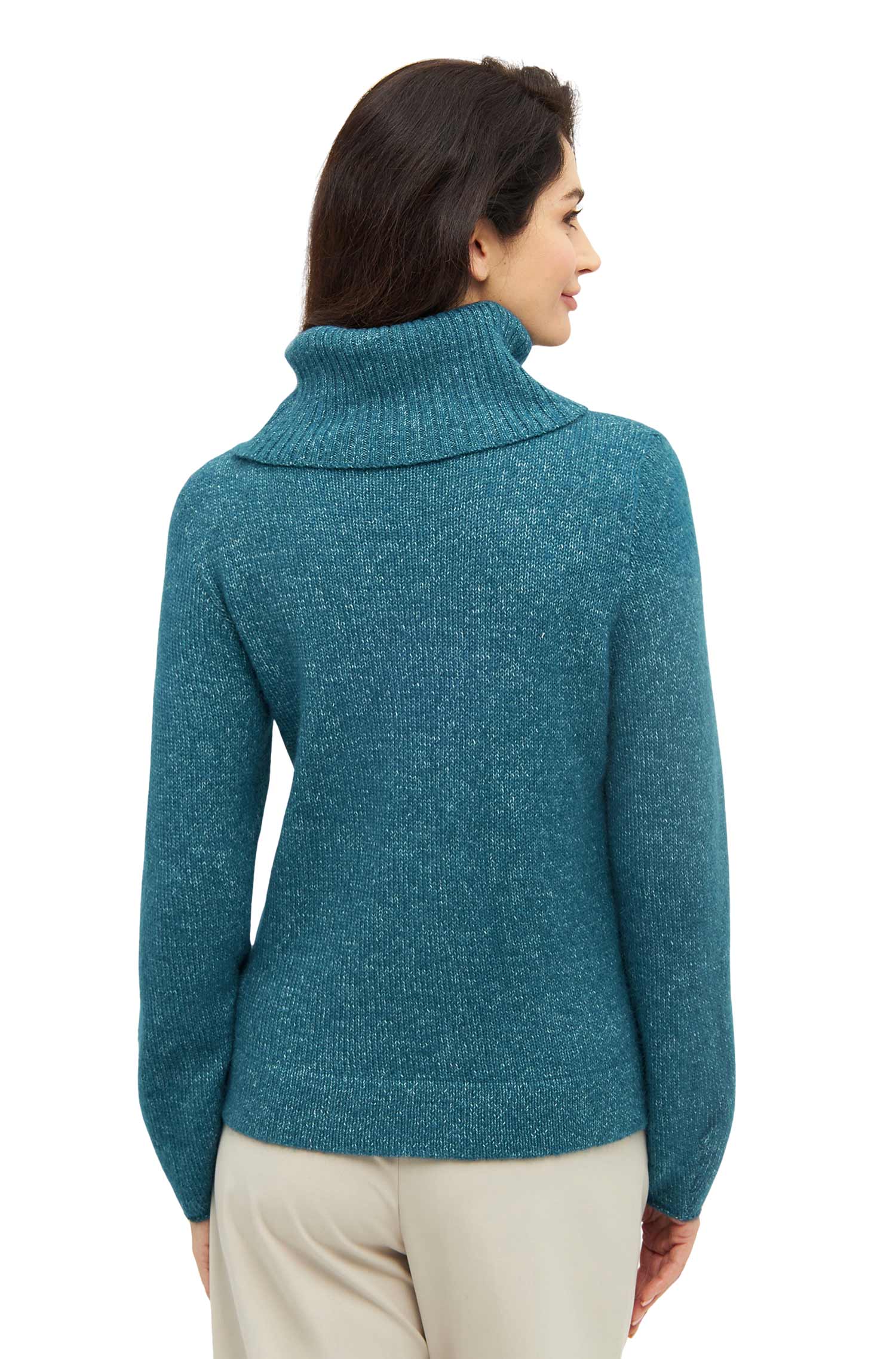 Alpaka Rollkragenpullover PACA-ultramarin
