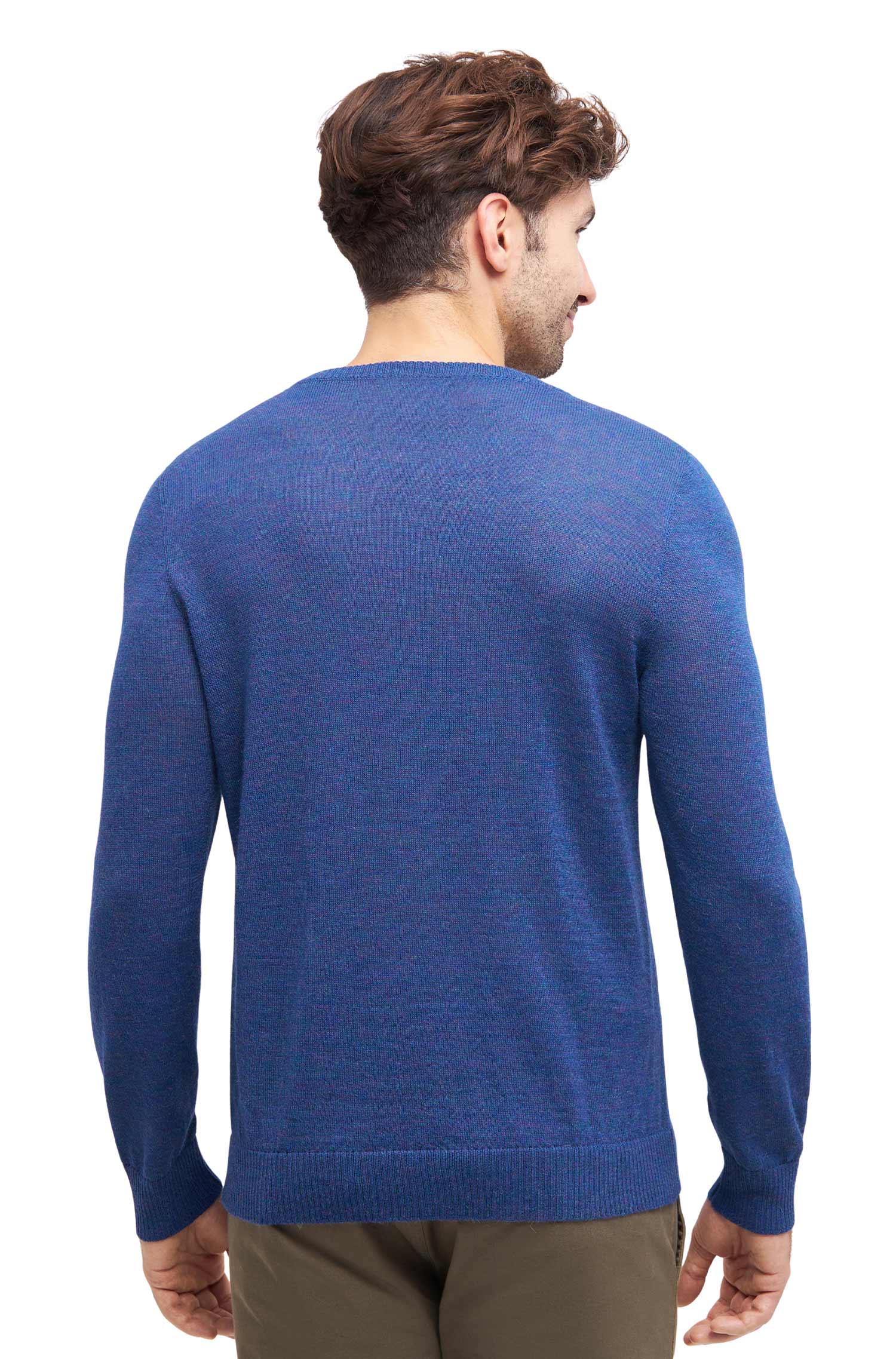 Alpaka Herren Pullover APUSENTIAL-mitternachtsblau