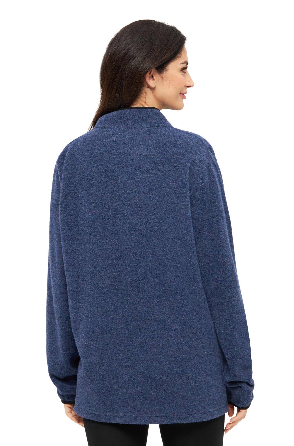 Alpaka Unisex Troyer APU FLEECE-saphirblau