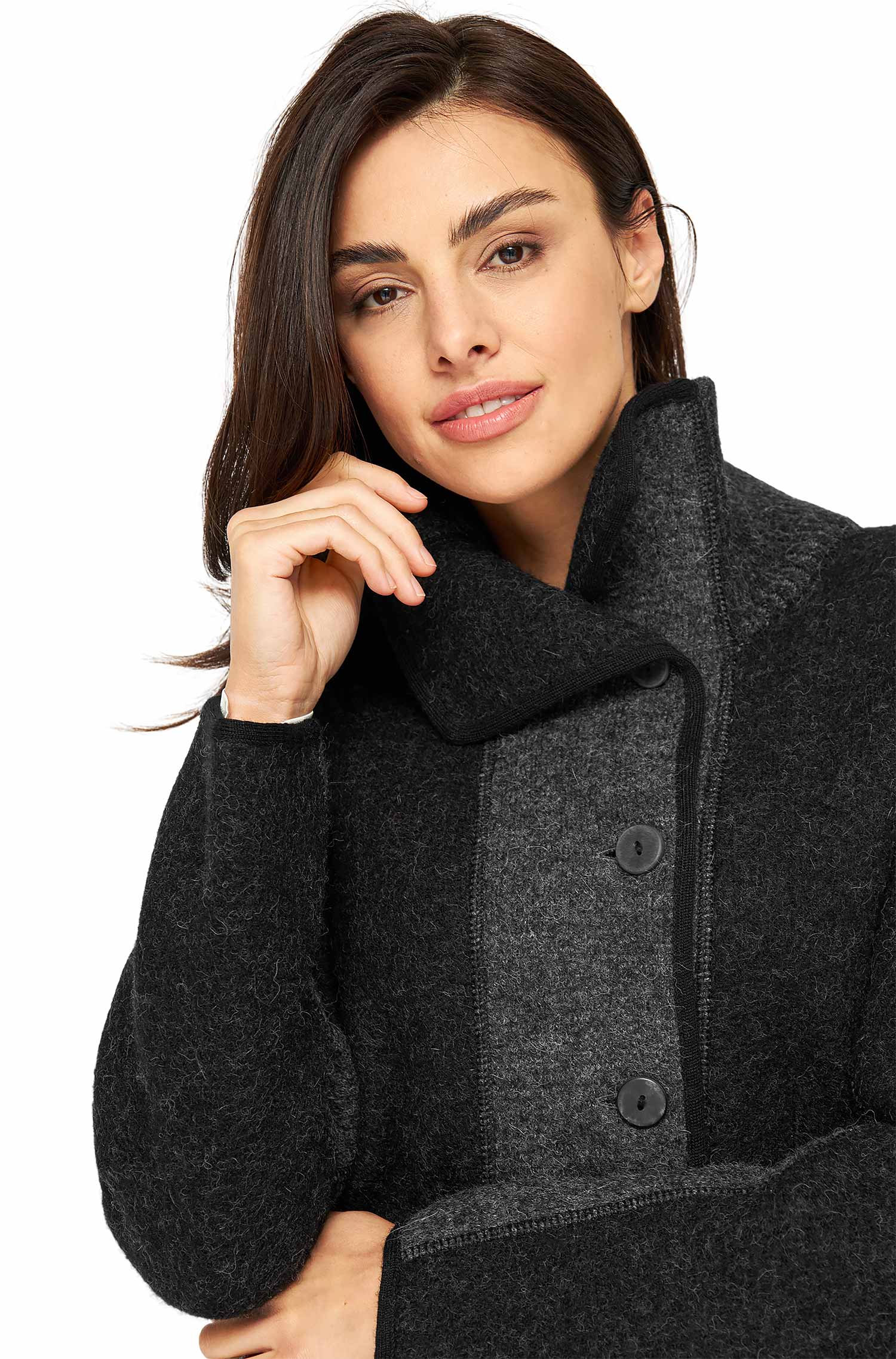 Alpaka Jacke GORKY-anthrazit