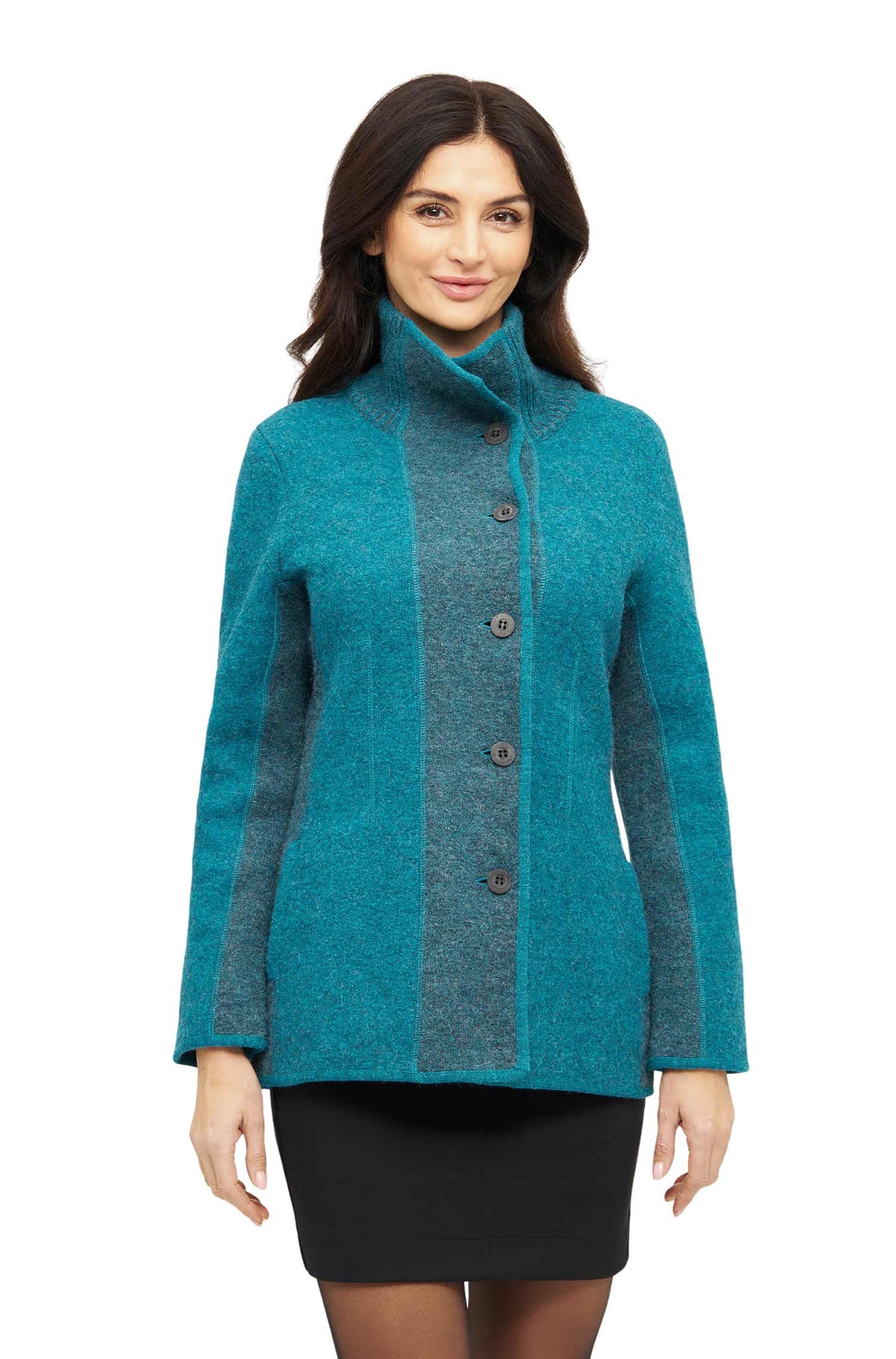 Alpaka Jacke GORKY-türkis
