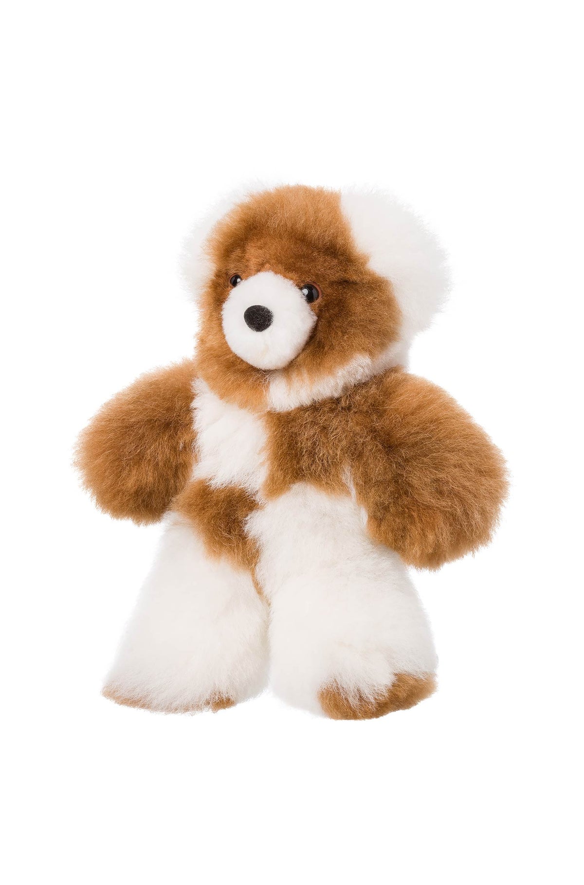 Alpaka Stofftier TEDDY 22cm-braun/weiss