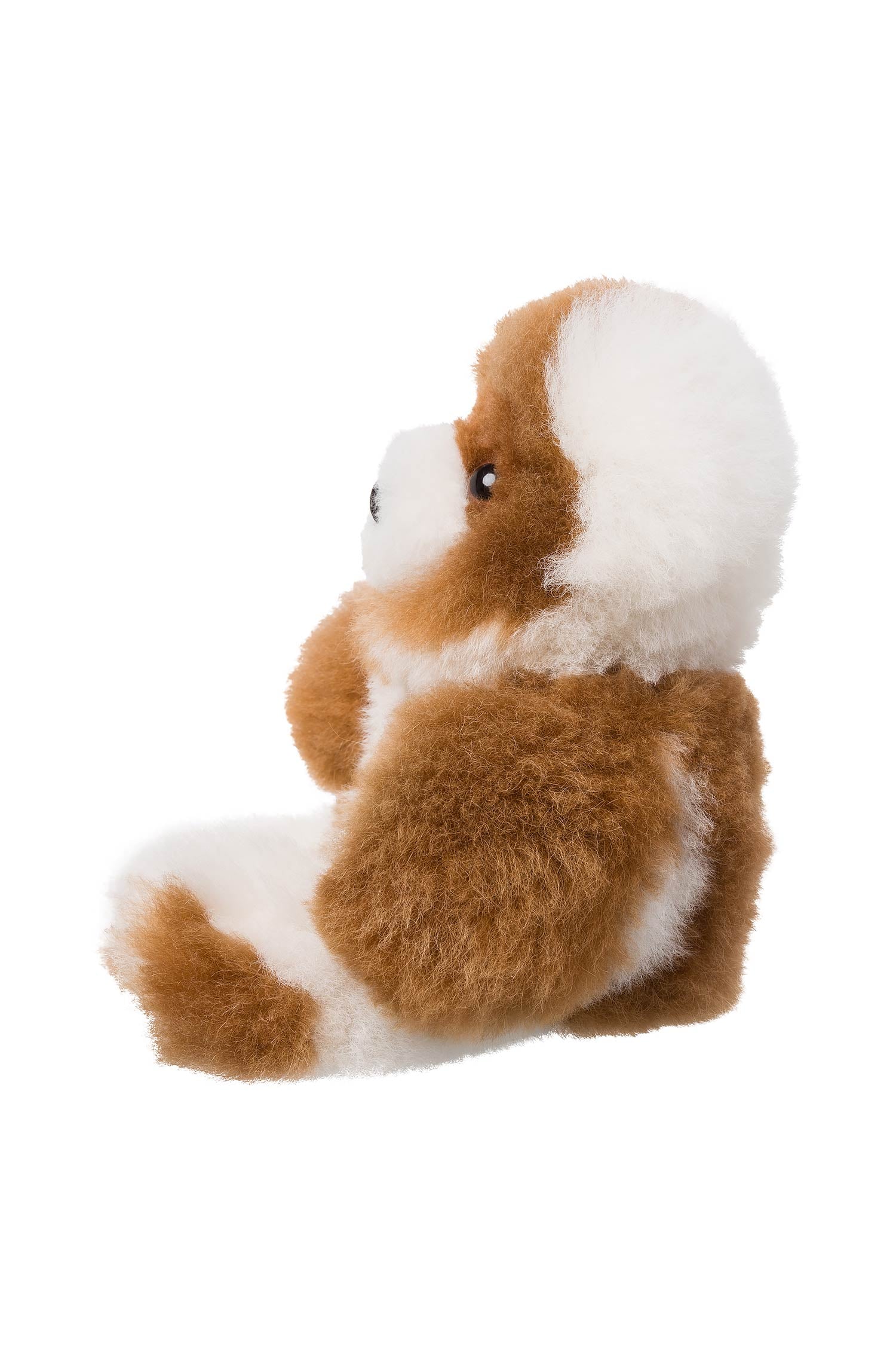 Alpaka Stofftier TEDDY 22cm-braun/weiss