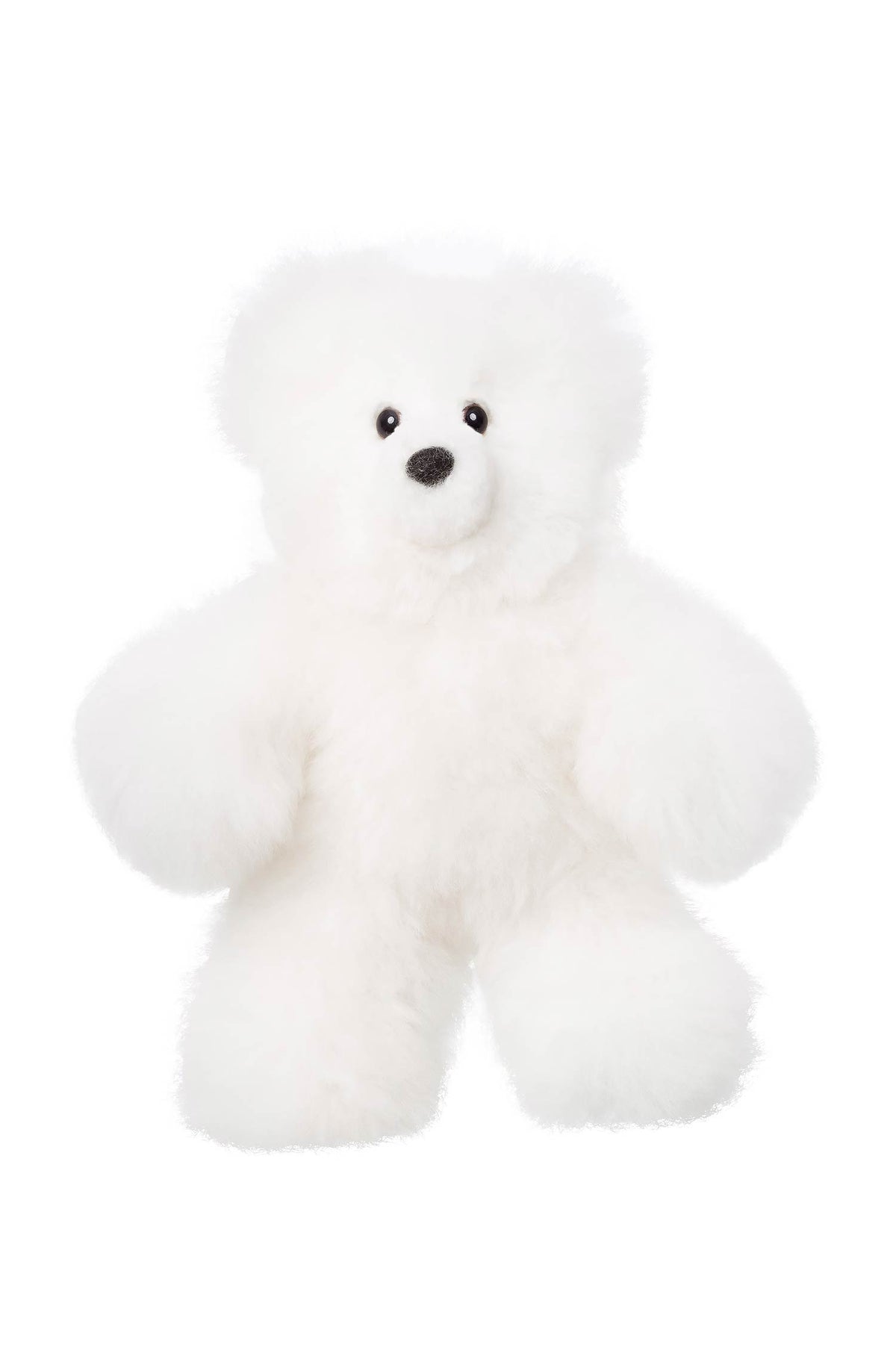 Alpaka Stofftier TEDDY 22cm-weiss