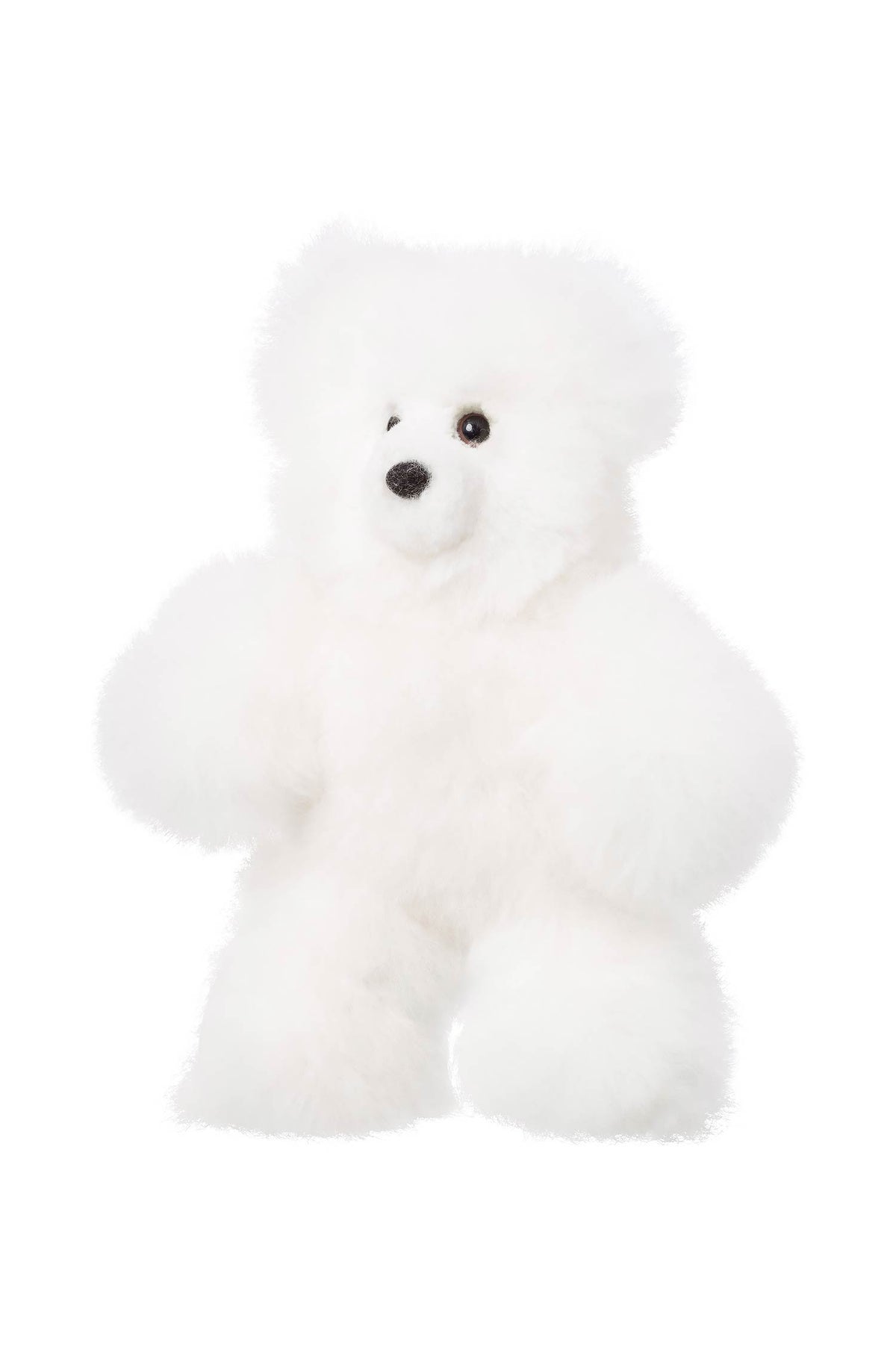 Alpaka Stofftier TEDDY 22cm-weiss