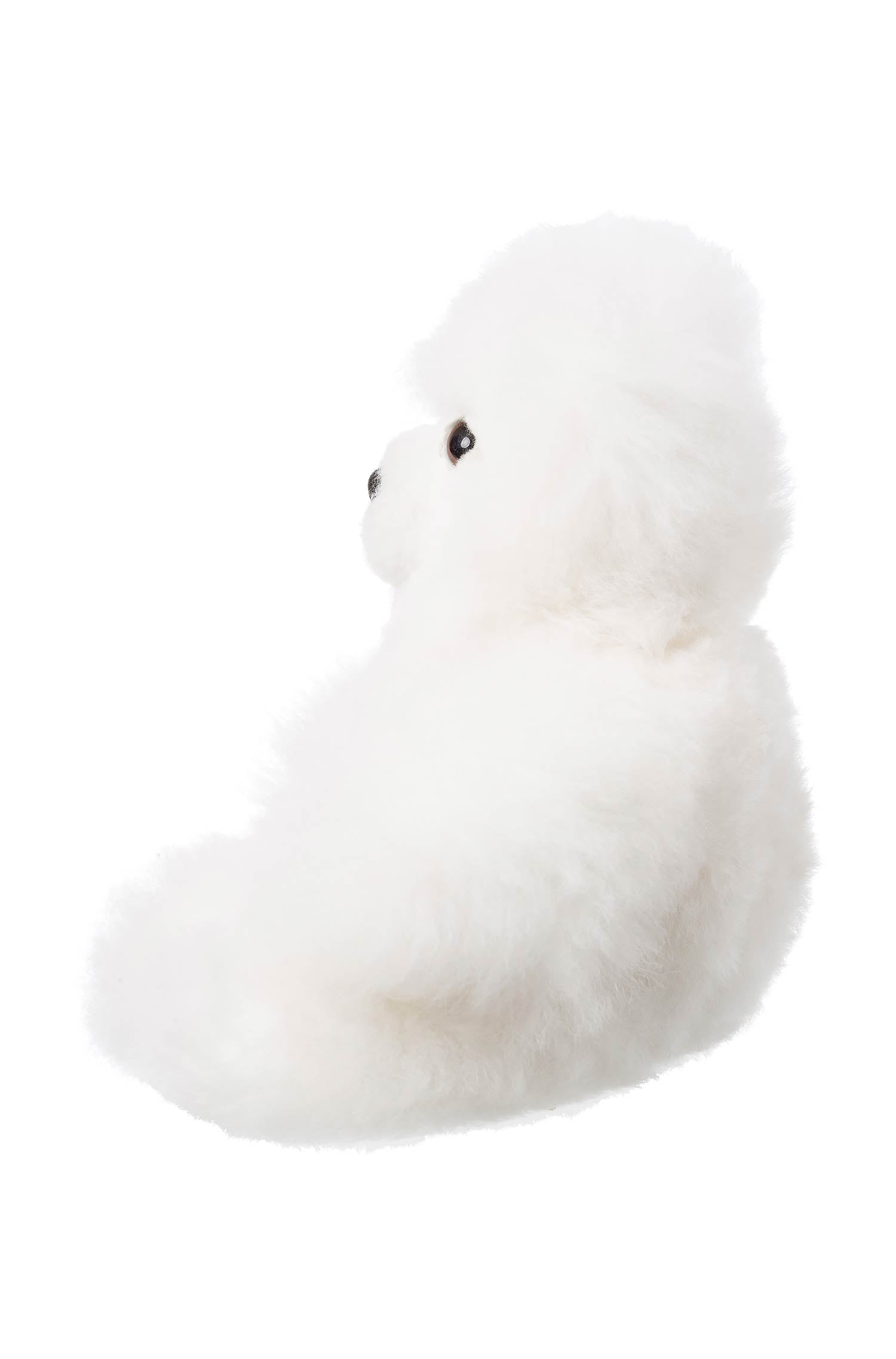 Alpaka Stofftier TEDDY 22cm-weiss