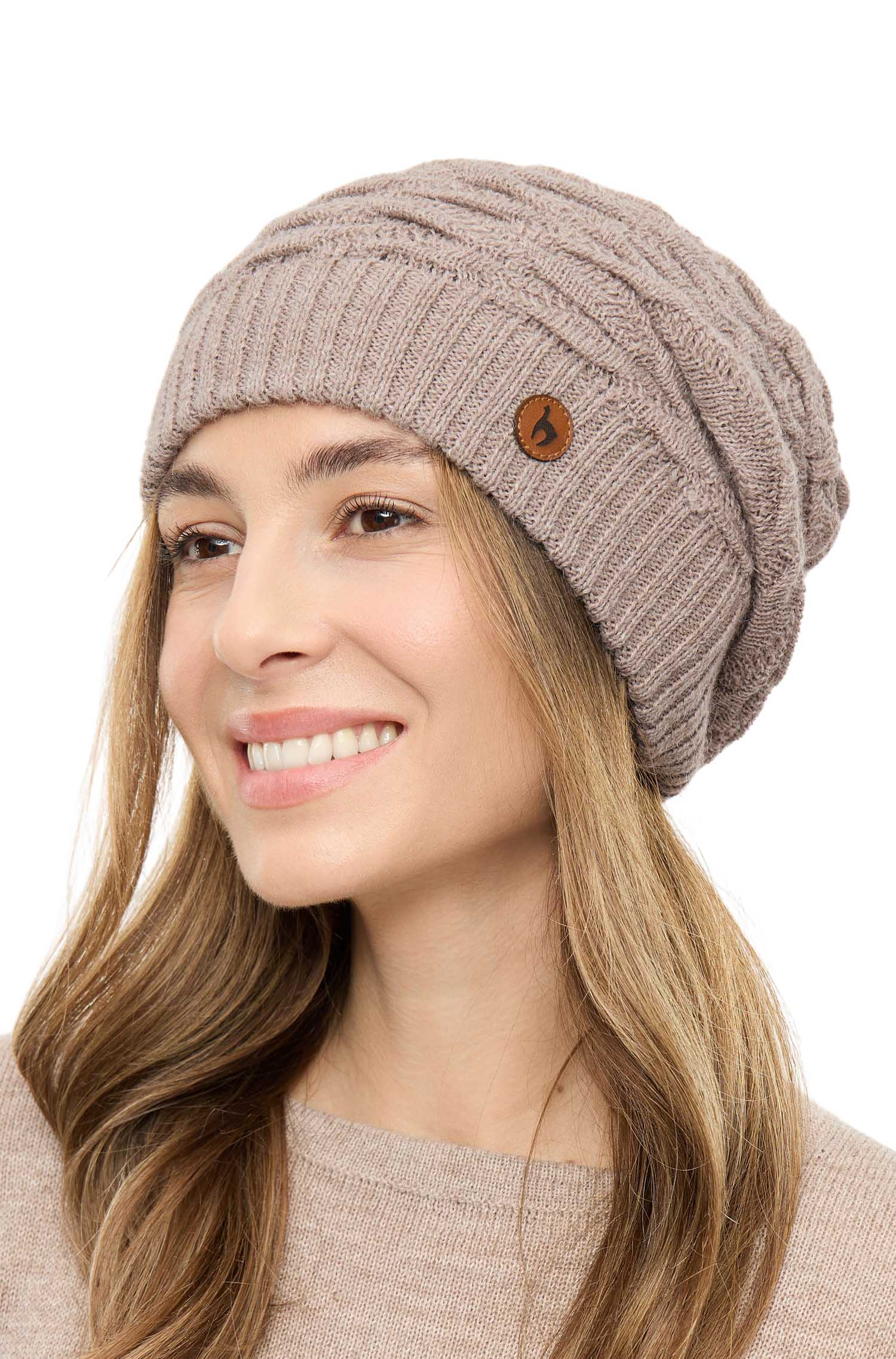 Alpaka Beret BIESEN-sand