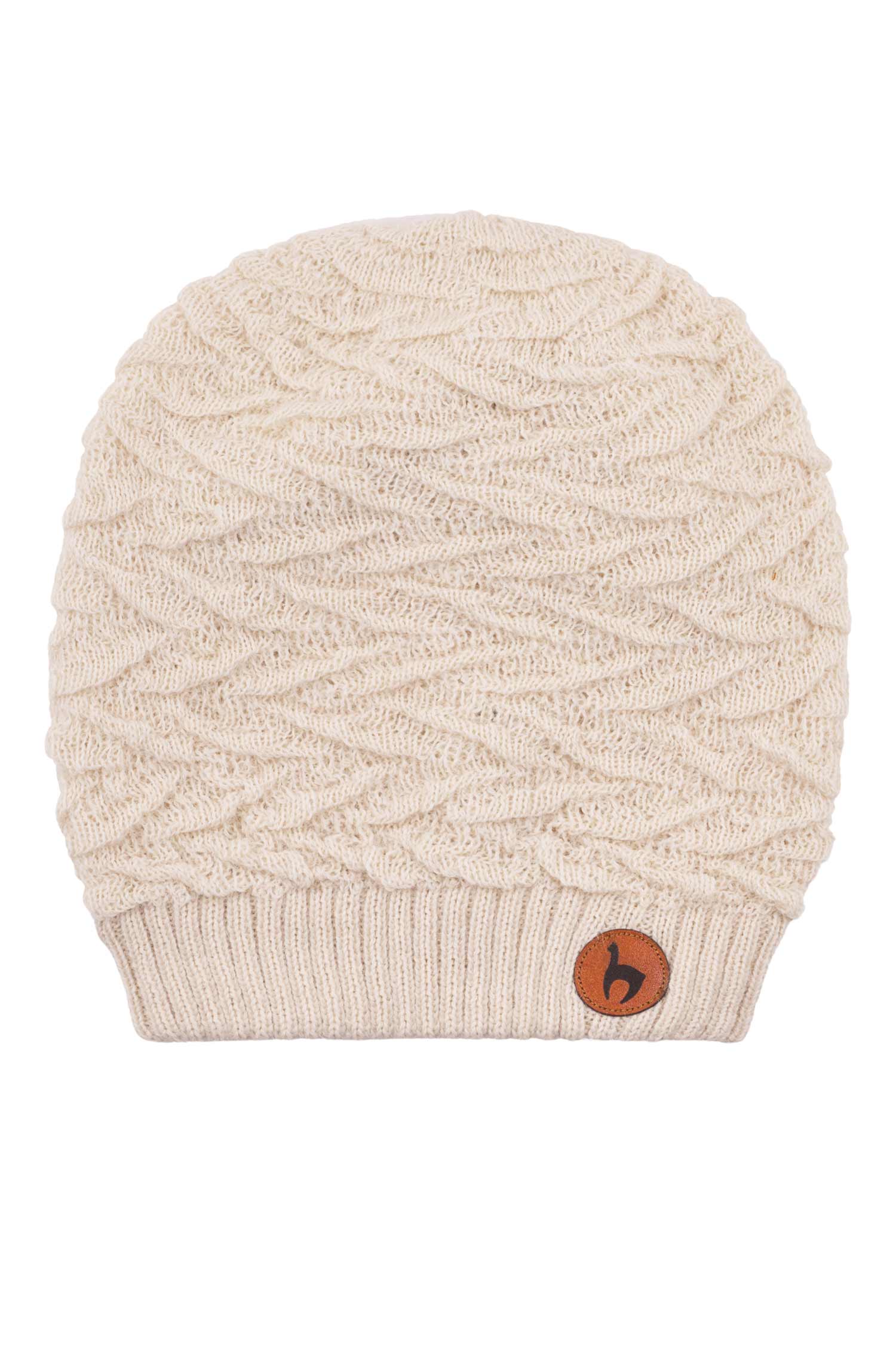 Alpaka Beret BIESEN-wollweiss