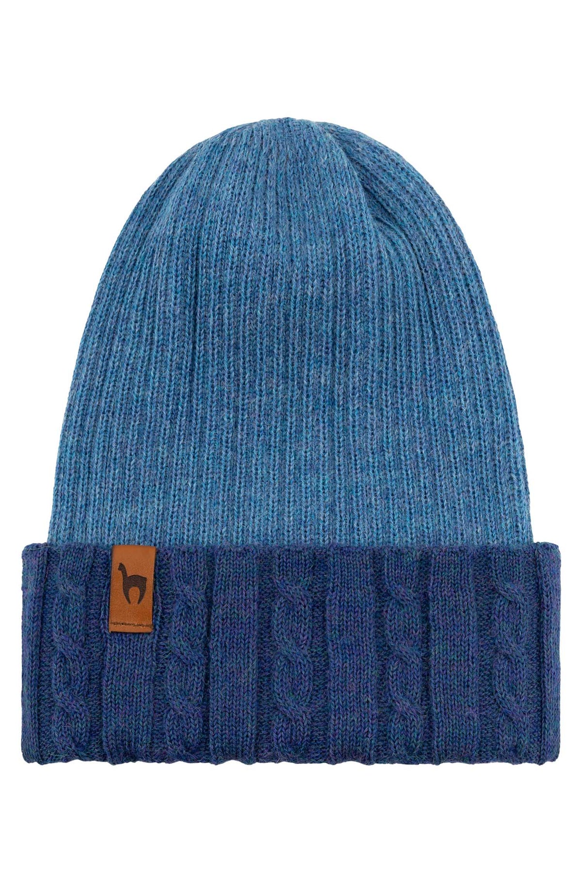 Alpaka Wendemütze SUAVE-mitternachtsblau/denim