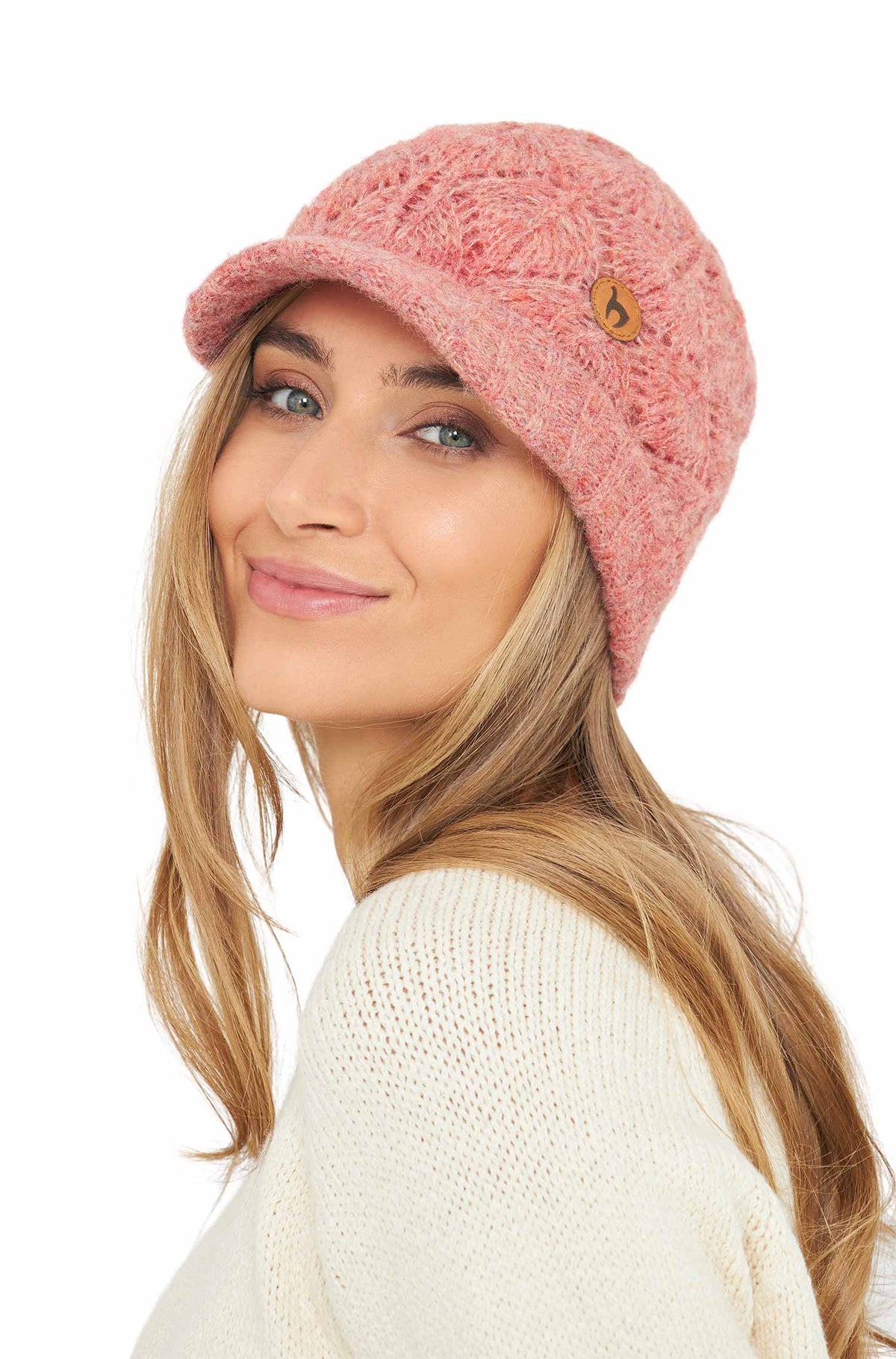 Alpaka Schirmmütze HADIA-rosa