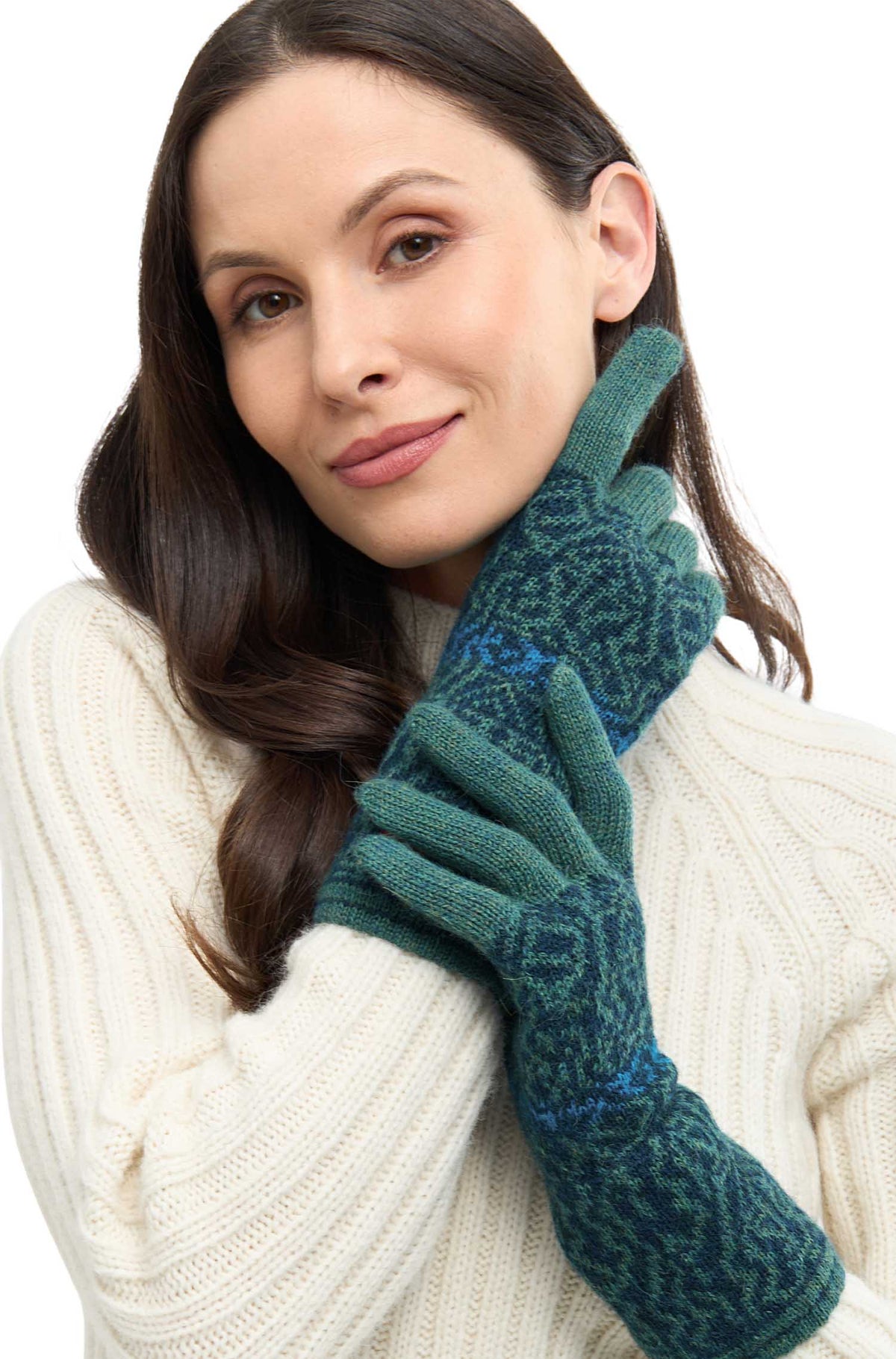 Alpaka Handschuhe CHIMU-türkis