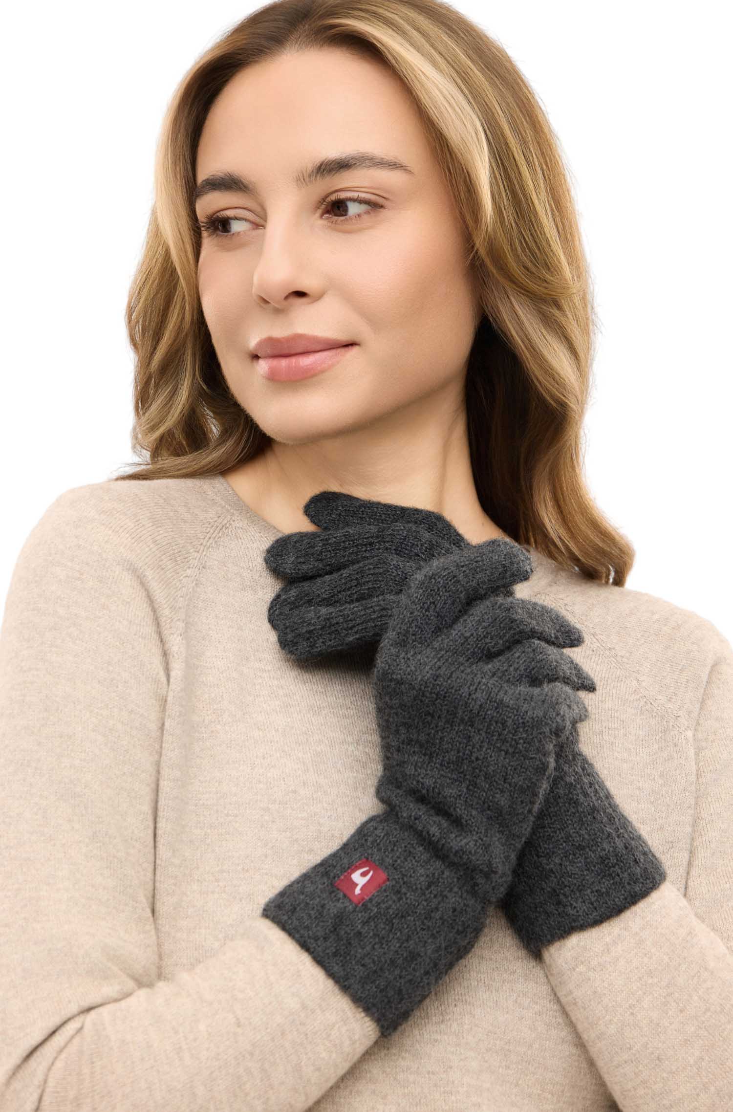 Alpaka Handschuhe UNI-anthrazit