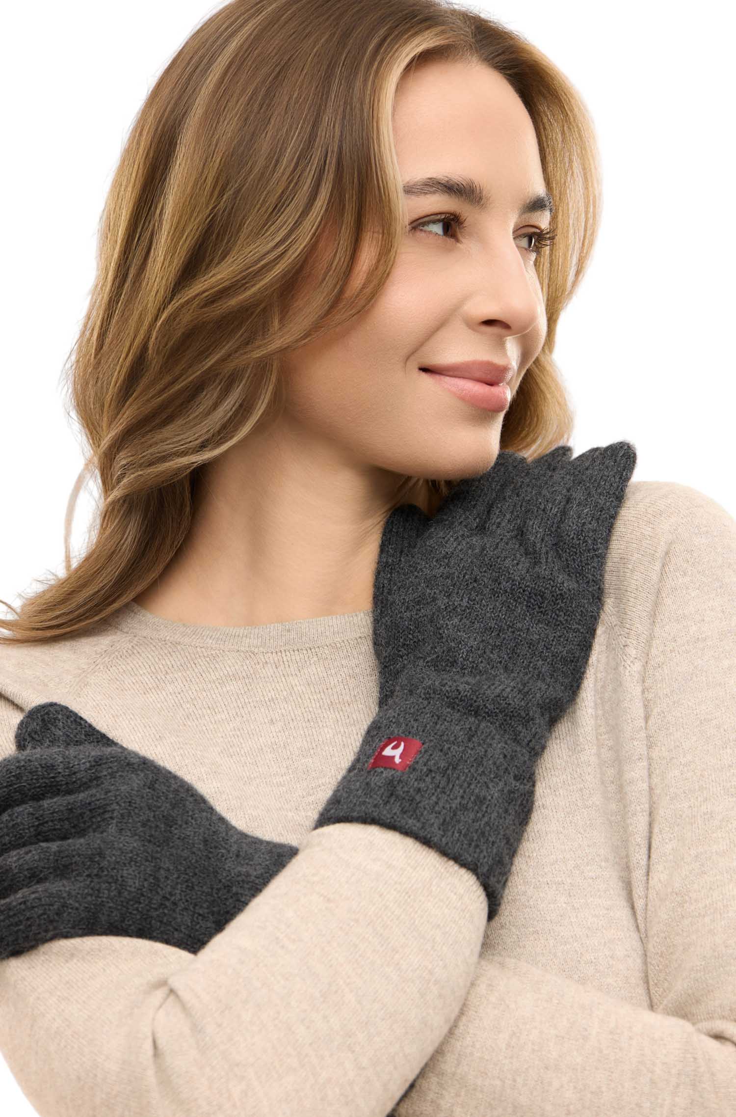 Alpaka Handschuhe UNI-anthrazit