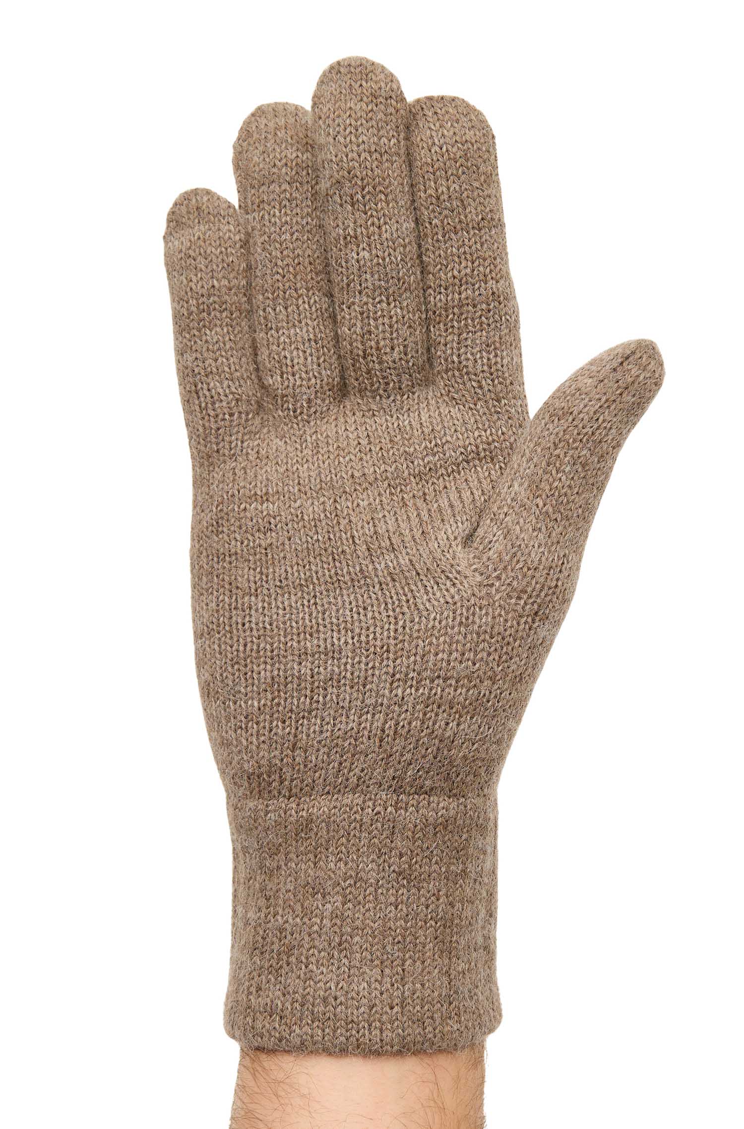 Alpaka Handschuhe UNI-kakao