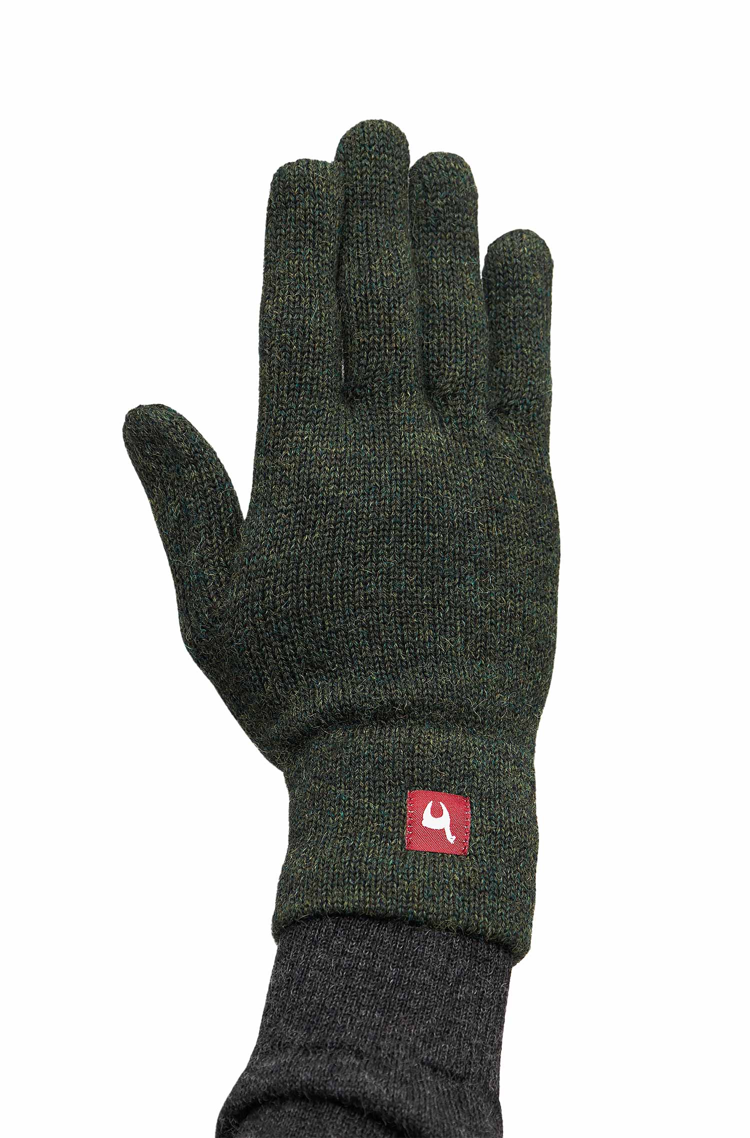 Alpaka Handschuhe UNI-tannengrün