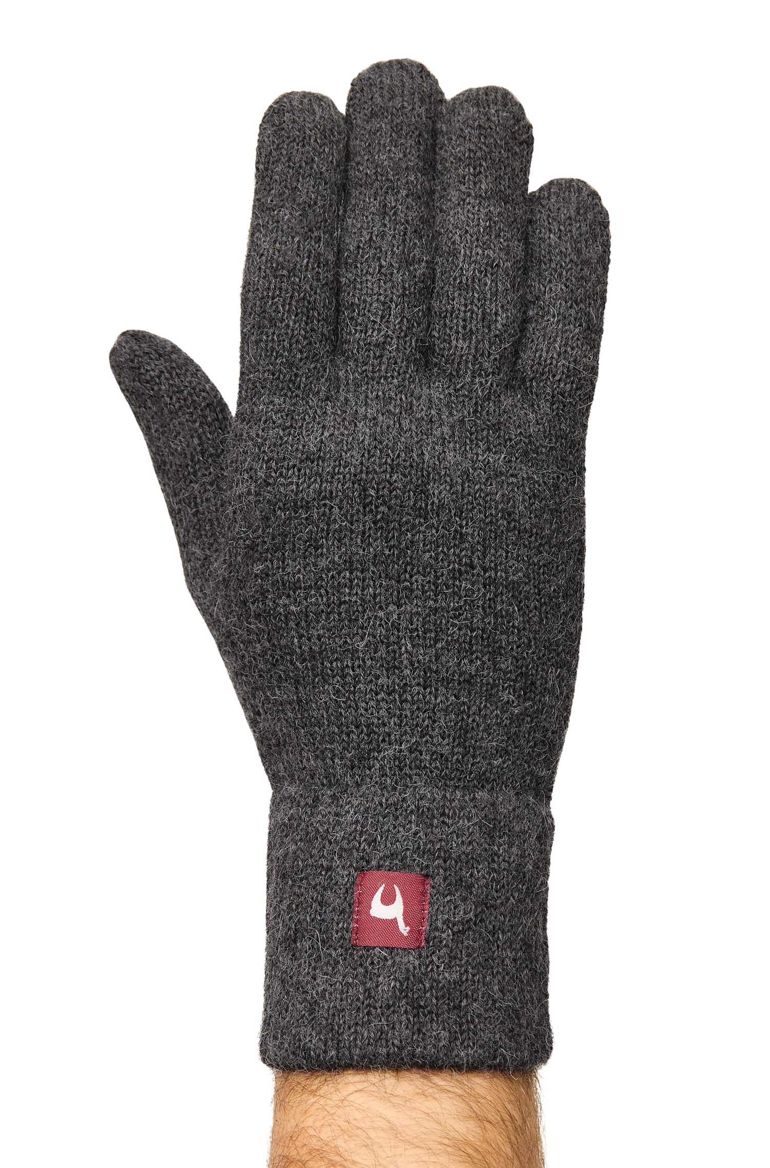Alpaka Handschuhe UNI | gefüttert-anthrazit