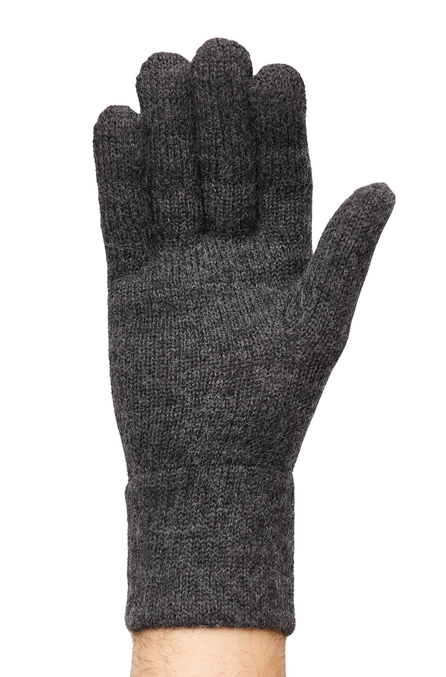 Alpaka Handschuhe UNI | gefüttert-anthrazit