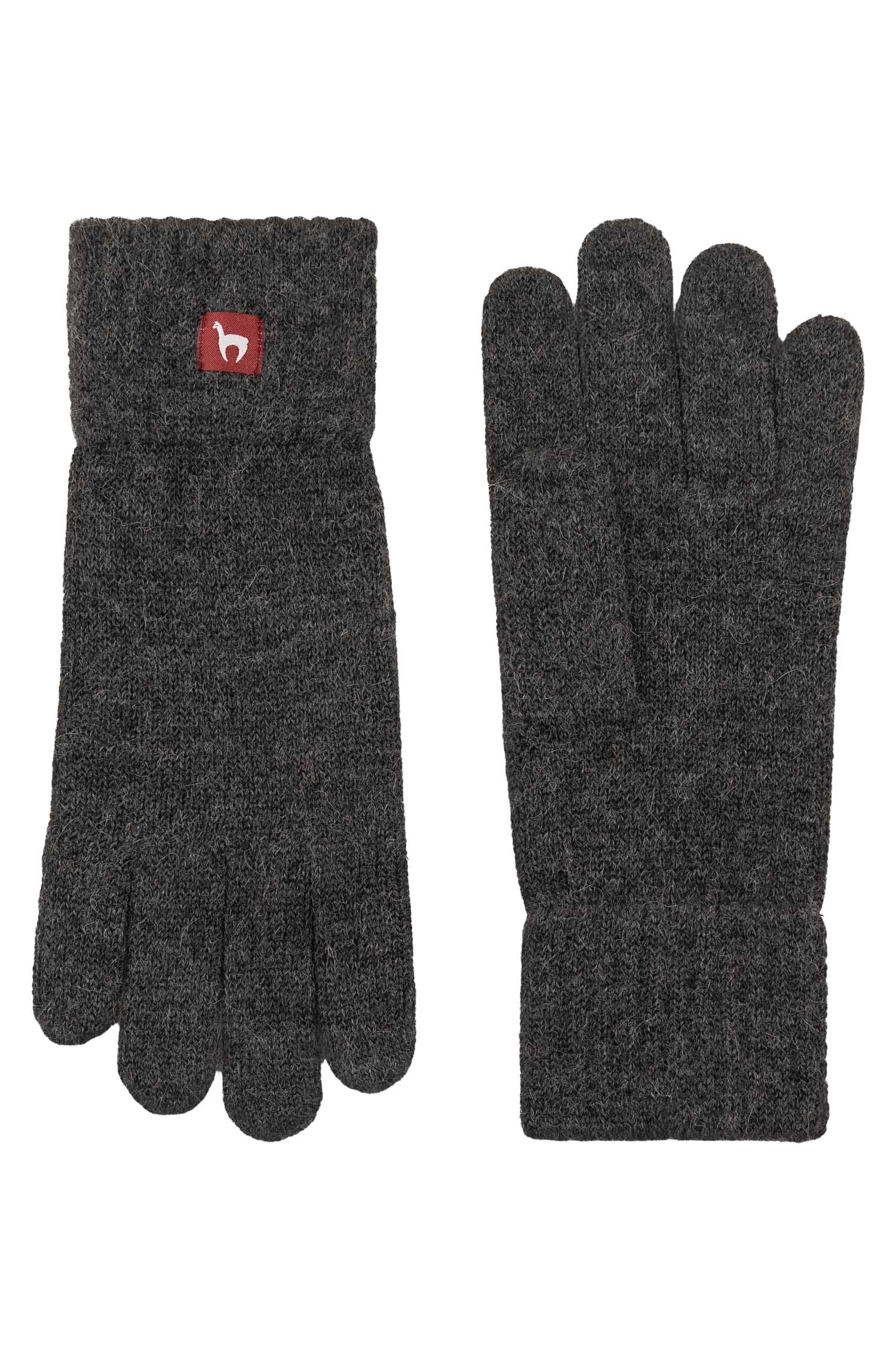 Alpaka Handschuhe UNI | gefüttert-anthrazit