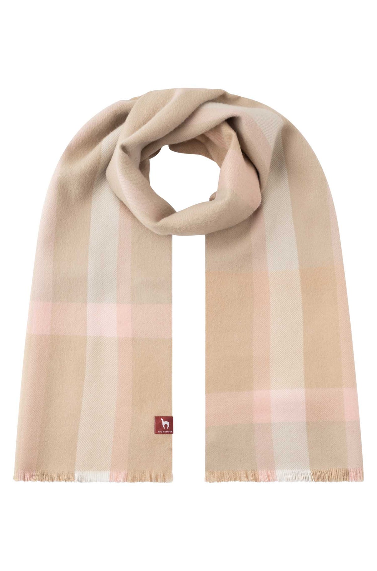 Alpaka Webschal GALANO-beige