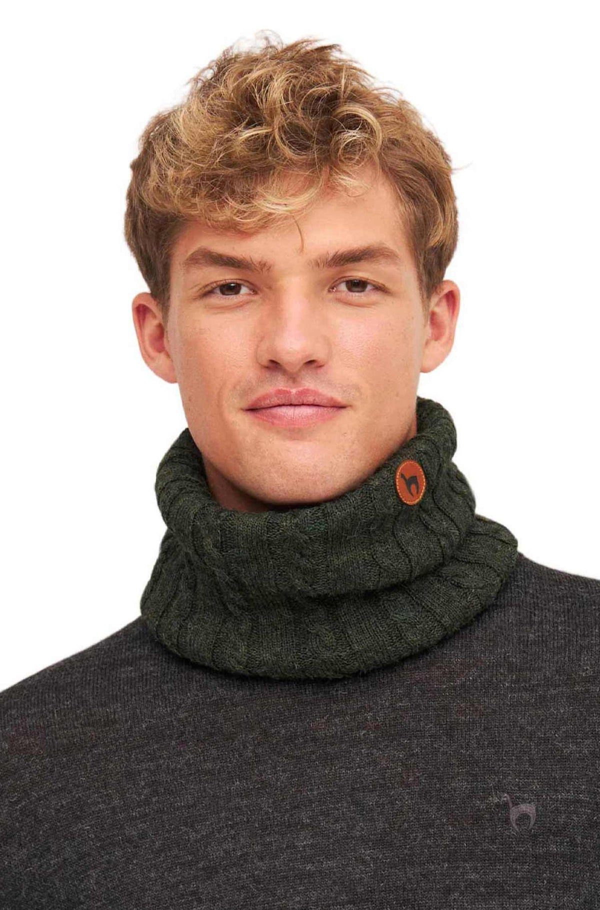 Alpaka Loopschal SUAVE-tannengrün