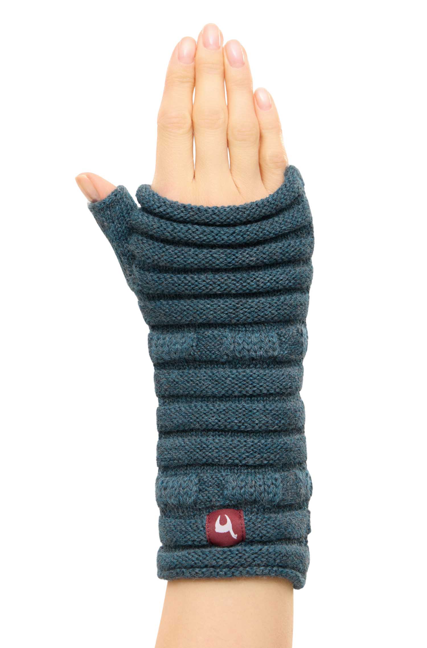 Alpaka Armstulpen ESPIGA-rauchblau